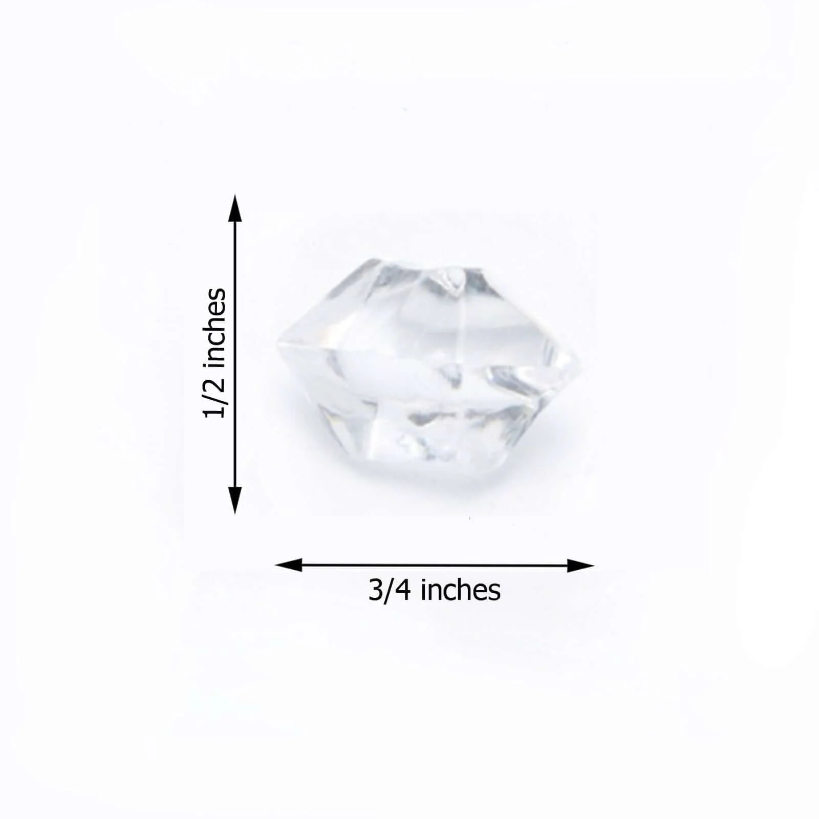 300 Pcs Clear Acrylic Ice Bead Vase Fillers Large - DIY Craft Crystals - Image 3
