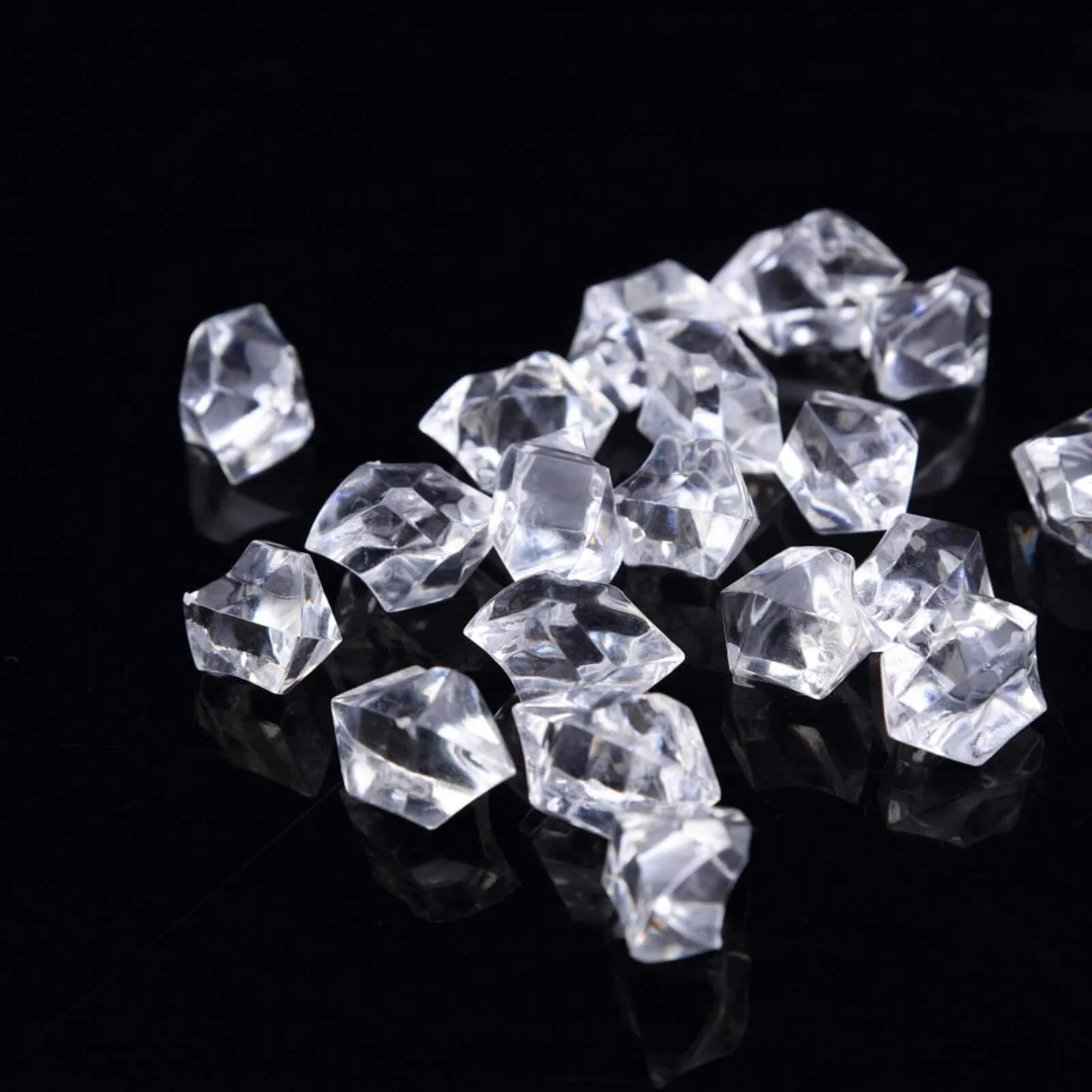 300 Pcs Clear Acrylic Ice Bead Vase Fillers Large - DIY Craft Crystals - Image 8
