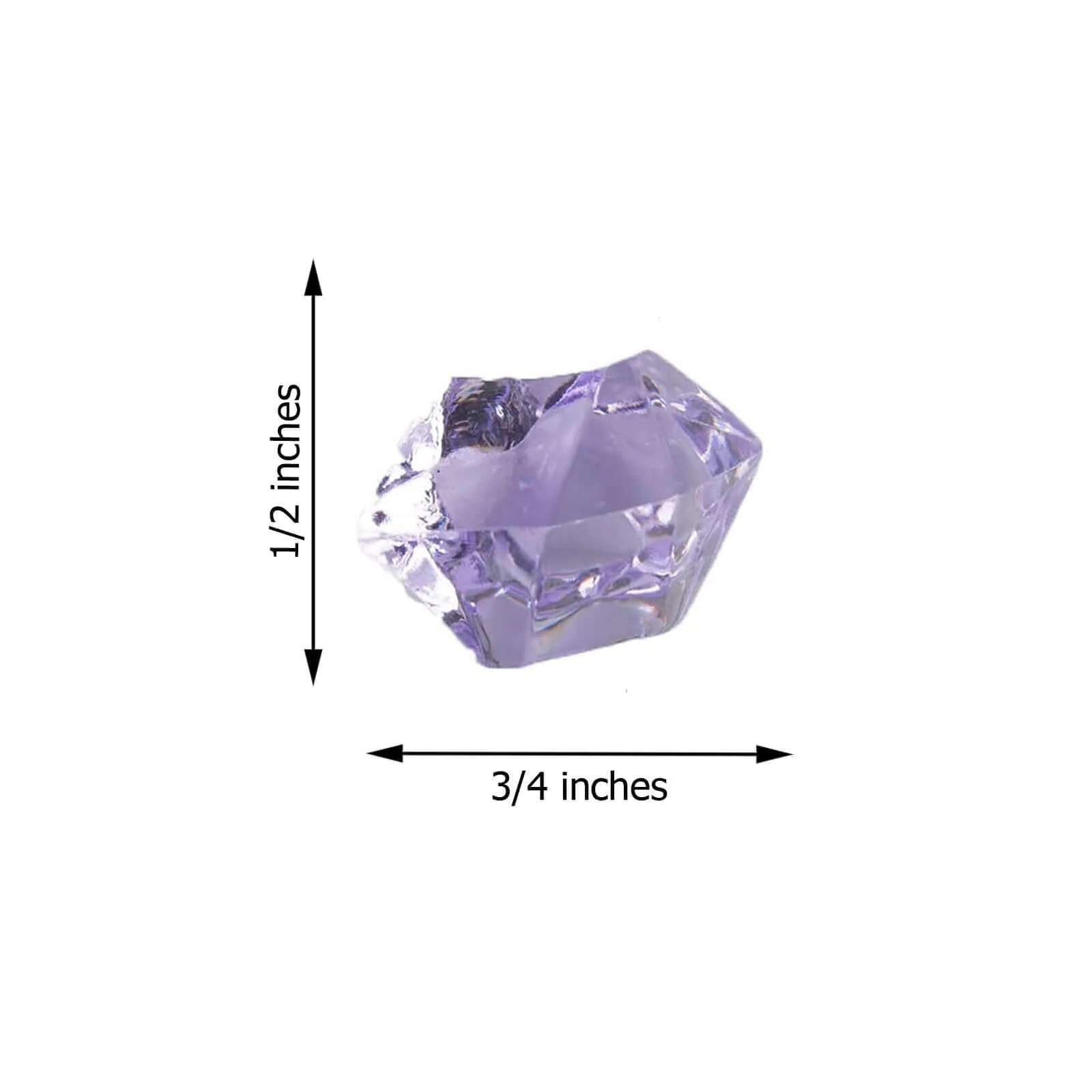 300 Pcs Lavender Lilac Acrylic Ice Bead Vase Fillers Large - DIY Craft Crystals - Image 6