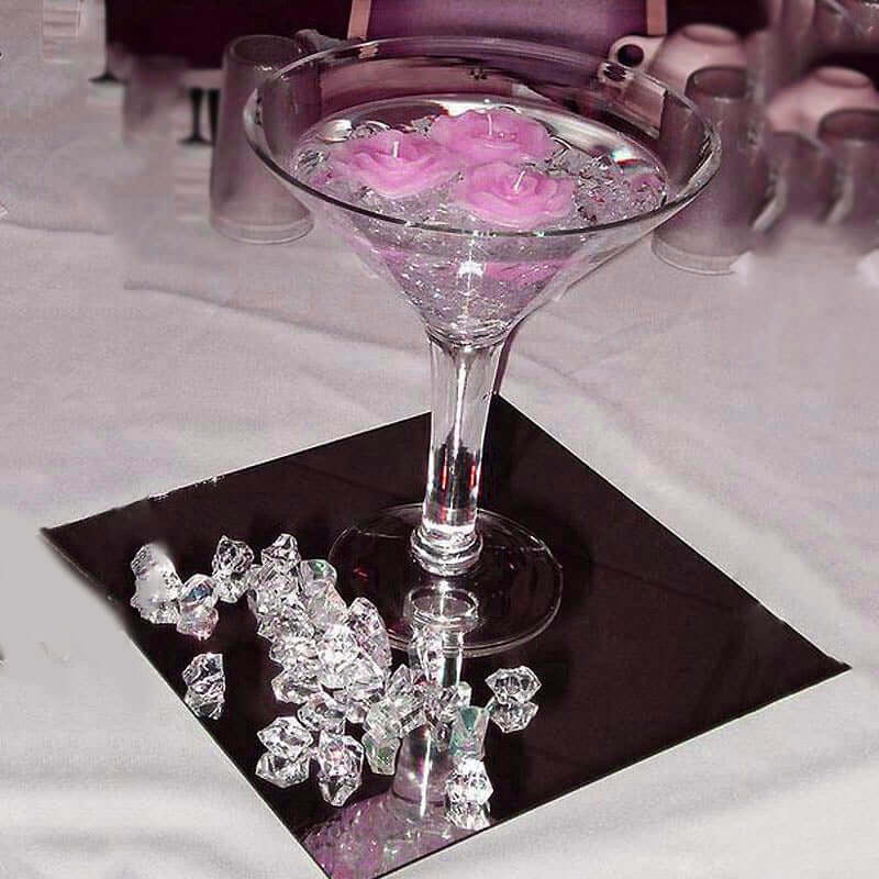 300 Pcs Pink Acrylic Ice Bead Vase Fillers Large - DIY Craft Crystals - Image 3
