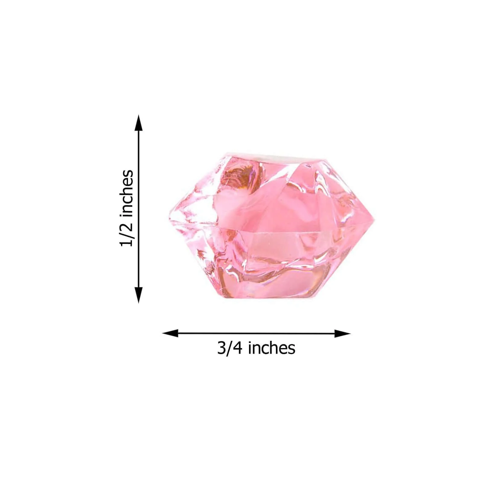 300 Pcs Pink Acrylic Ice Bead Vase Fillers Large - DIY Craft Crystals - Image 7