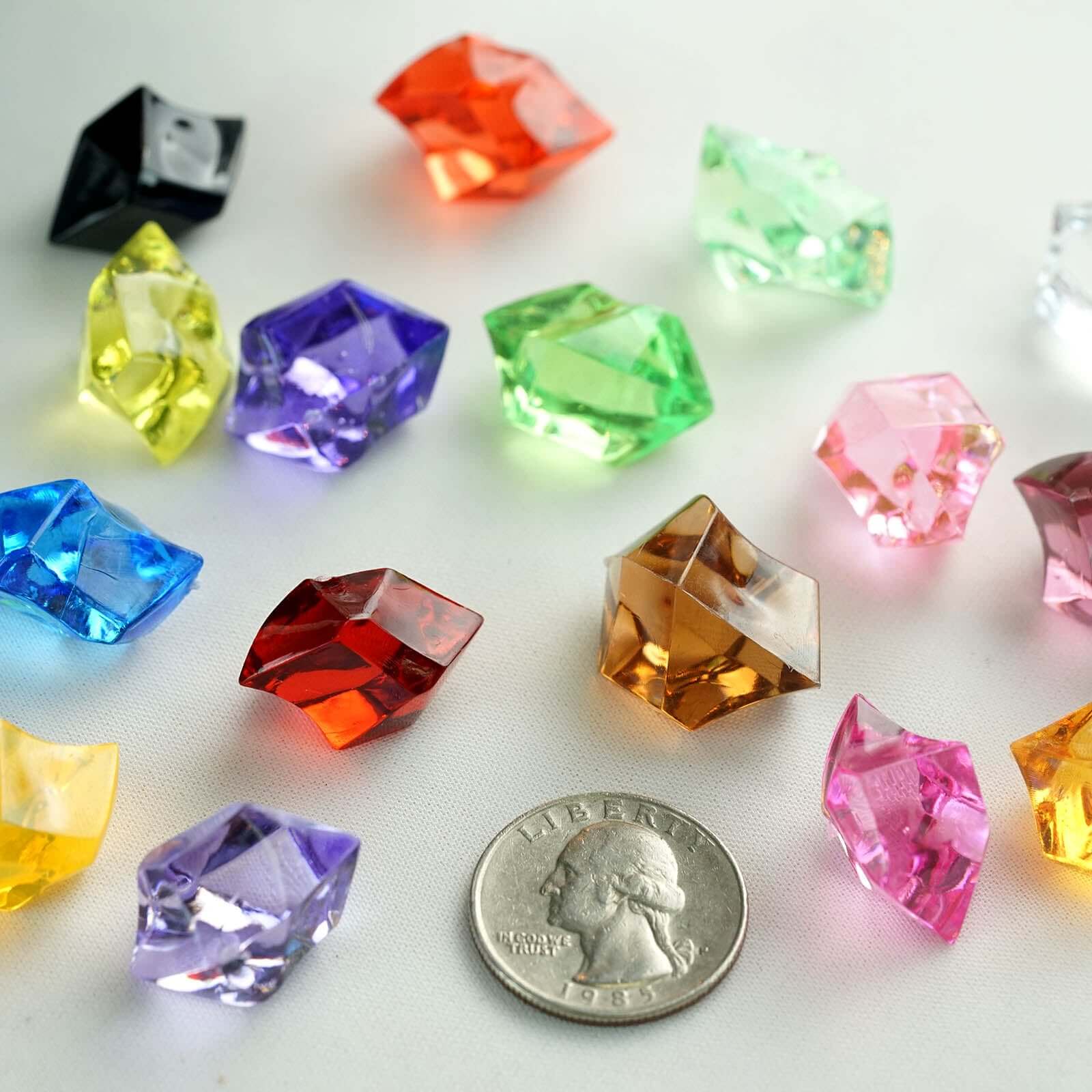 300 Pcs Pink Acrylic Ice Bead Vase Fillers Large - DIY Craft Crystals - Image 9