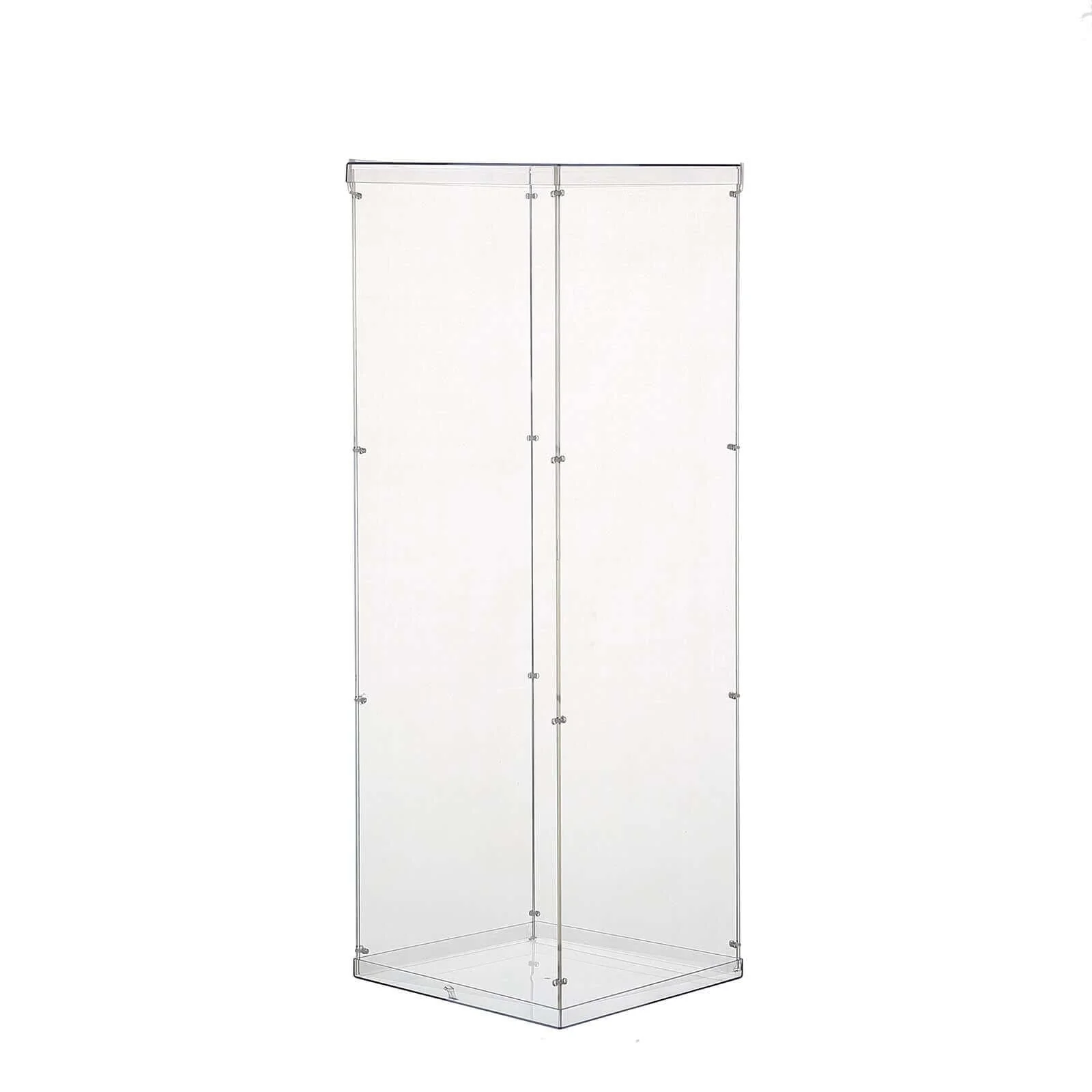 Clear Acrylic Pedestal Riser, Transparent Display Box with Interchangeable Lid and Base 32" - Image 6