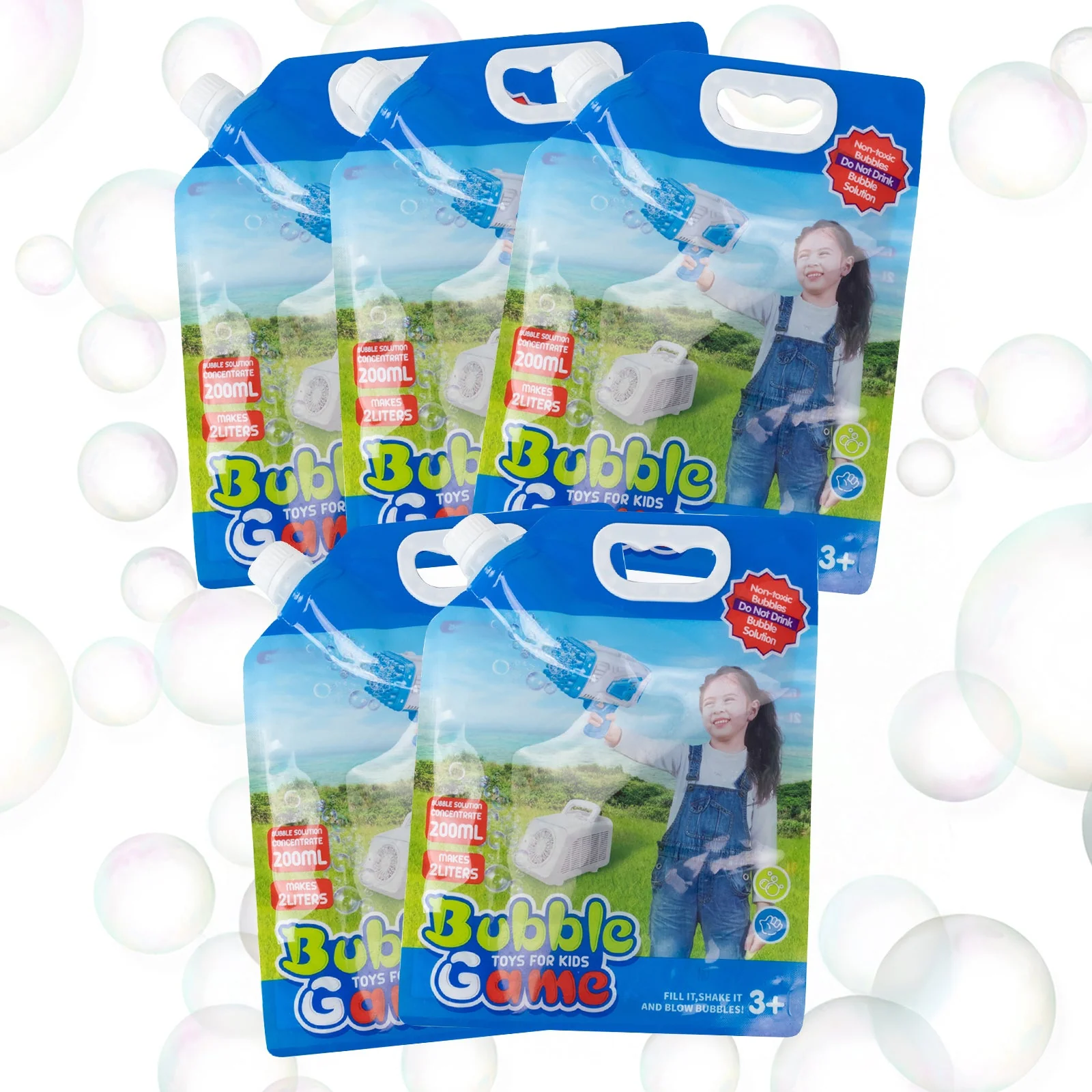 34 OZ Concentrated Bubble Solution for Bubble Machines (Up to 2.7 Gallons), Concentrated Solution Refills for Machine, Wands, Blower, Easter, Kids, Parties
