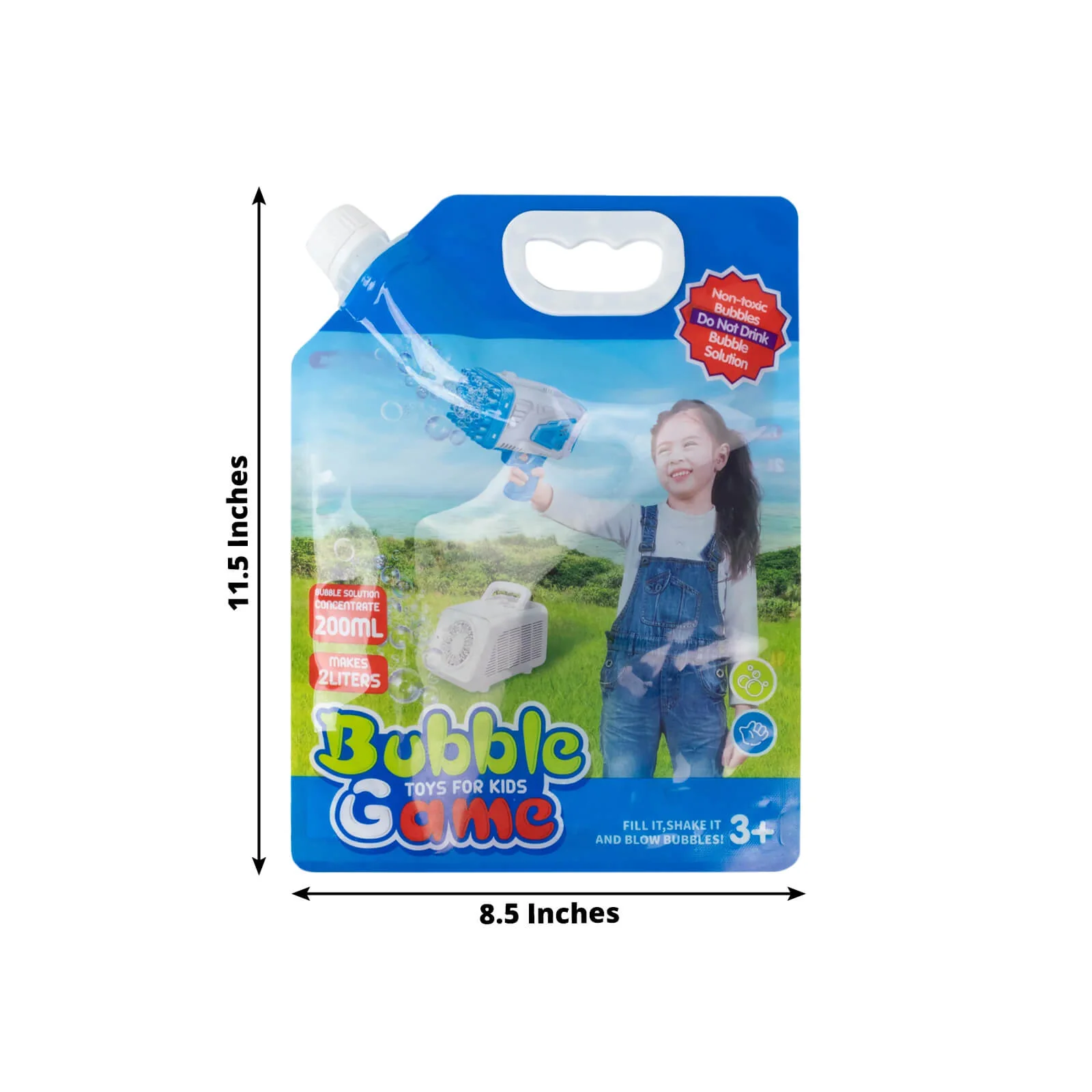 34 OZ Concentrated Bubble Solution for Bubble Machines (Up to 2.7 Gallons), Concentrated Solution Refills for Machine, Wands, Blower, Easter, Kids, Parties - Image 3