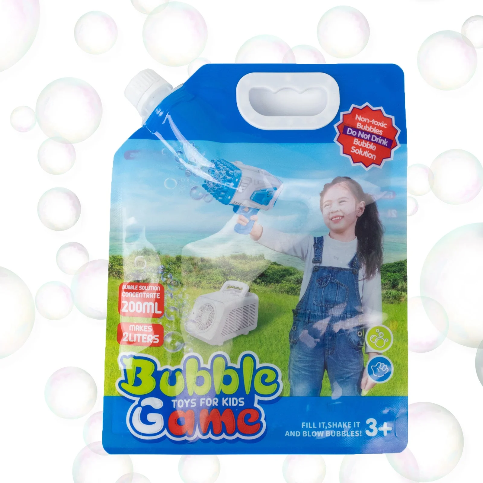 34 OZ Concentrated Bubble Solution for Bubble Machines (Up to 2.7 Gallons), Concentrated Solution Refills for Machine, Wands, Blower, Easter, Kids, Parties - Image 5