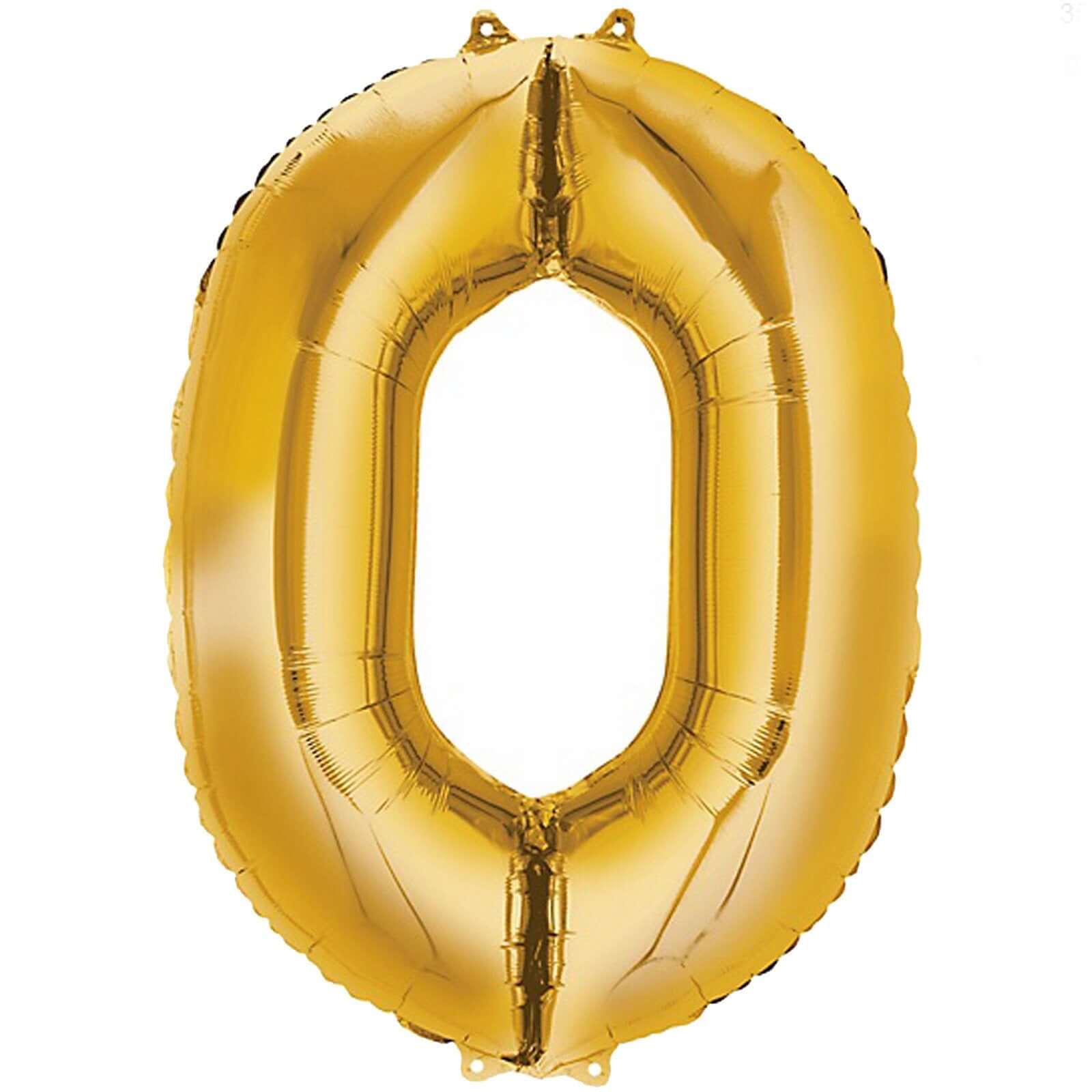 35" Gold Letter and Number Balloons, Shiny Metallic Mylar Foil Helium Air Balloons - Image 31