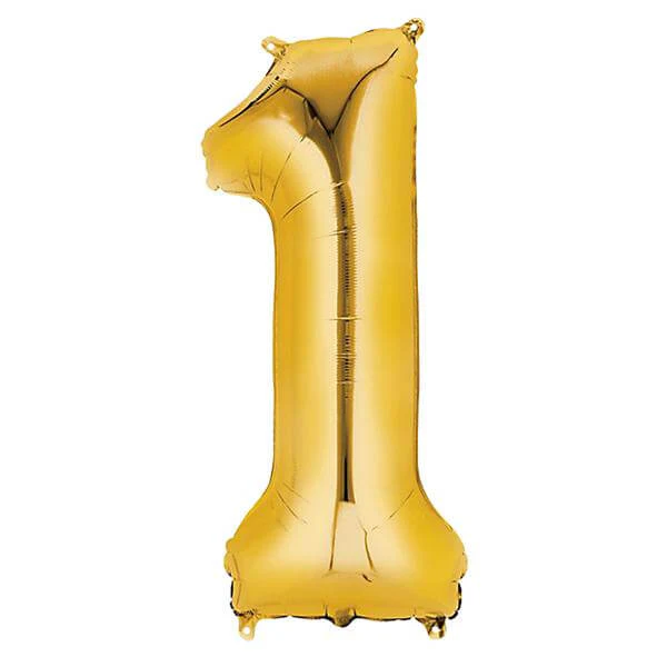 35" Gold Letter and Number Balloons, Shiny Metallic Mylar Foil Helium Air Balloons - Image 32