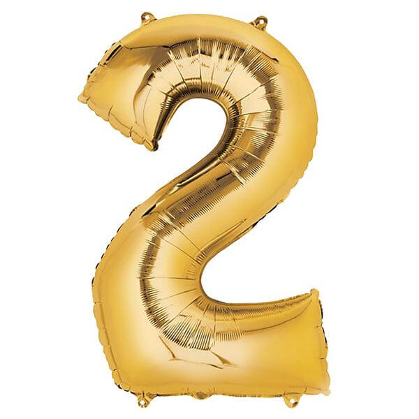 35" Gold Letter and Number Balloons, Shiny Metallic Mylar Foil Helium Air Balloons - Image 33