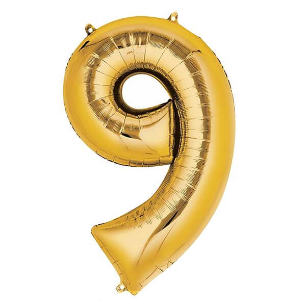 35" Gold Letter and Number Balloons, Shiny Metallic Mylar Foil Helium Air Balloons - Image 40