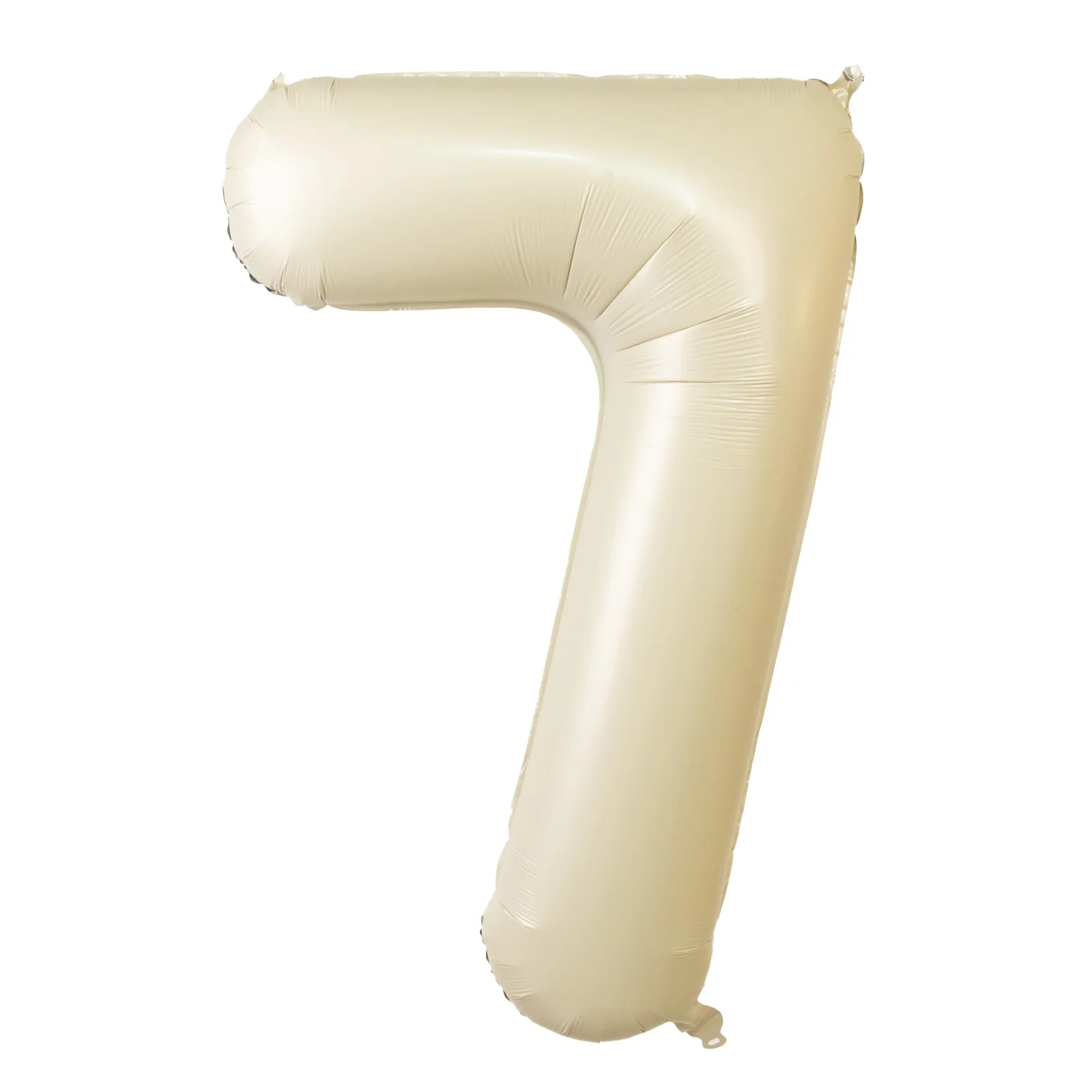 35" Matte Cream Number Balloons 0-9 – Large Mylar Foil Balloons, Air or Helium Fill - Image 15