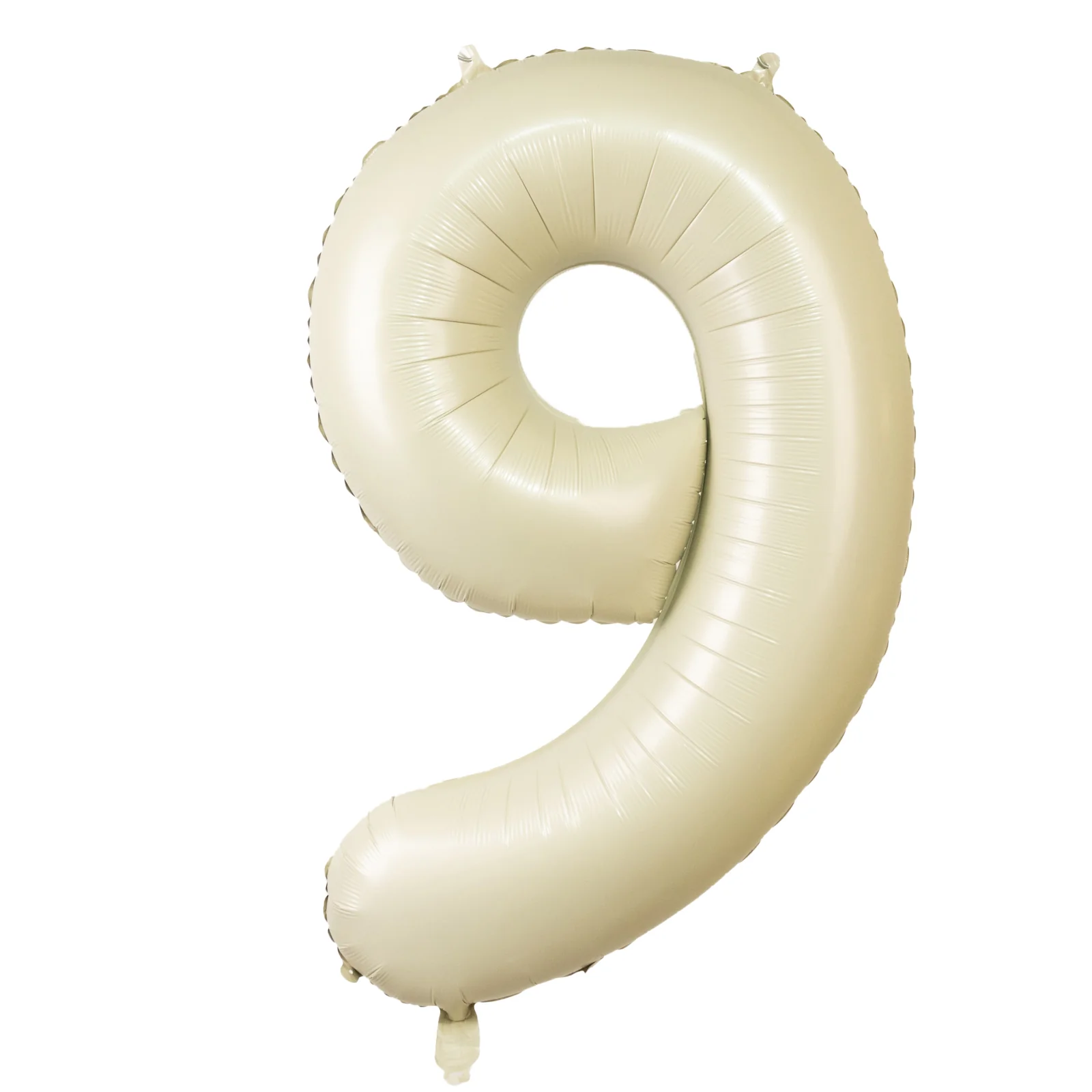 35" Matte Cream Number Balloons 0-9 – Large Mylar Foil Balloons, Air or Helium Fill - Image 17