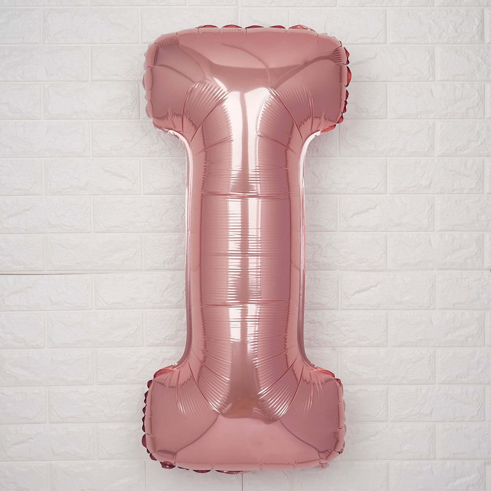 35" Rose Gold Letter and Number Balloons, Metallic Mylar Foil Helium Air Balloons - Image 13