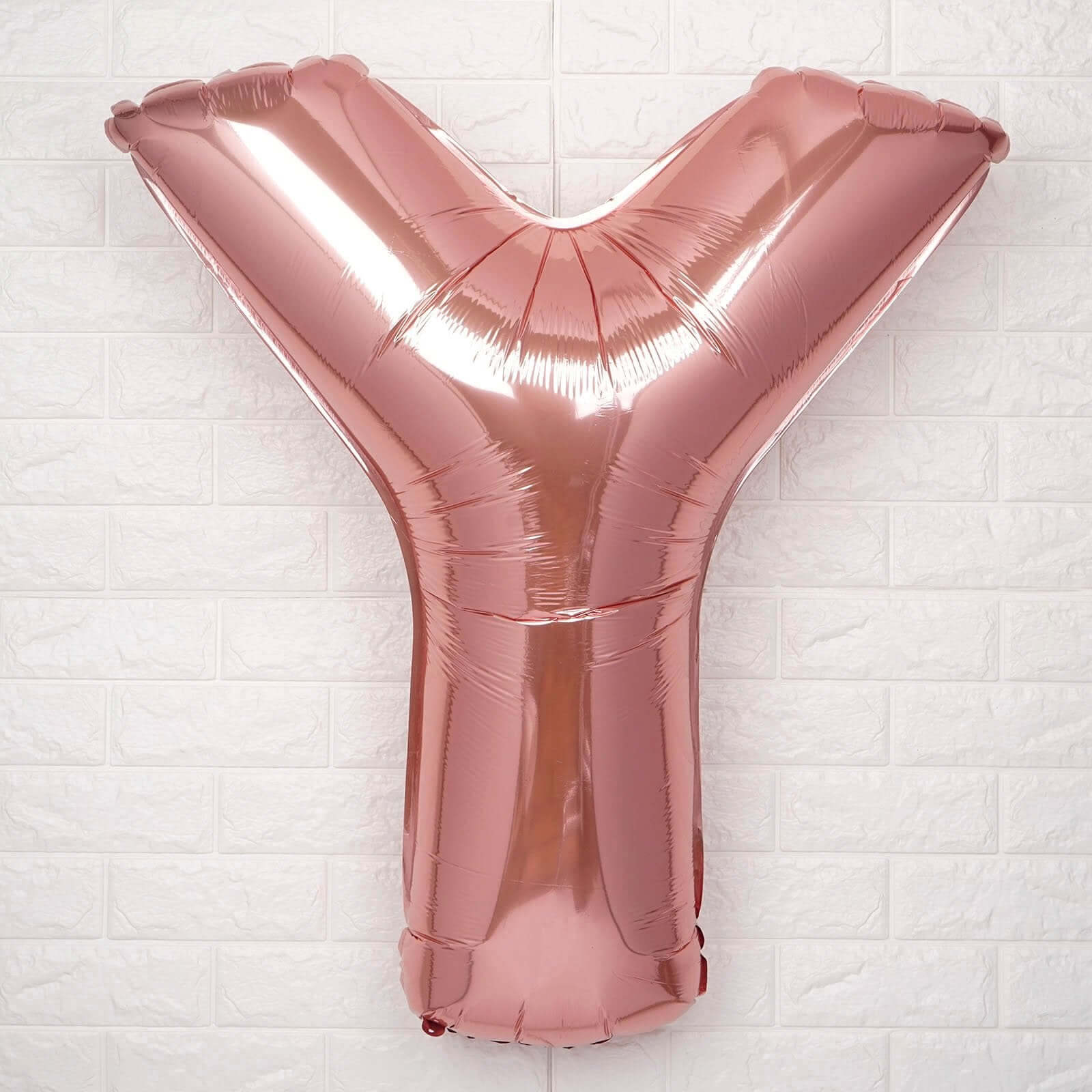 35" Rose Gold Letter and Number Balloons, Metallic Mylar Foil Helium Air Balloons - Image 29