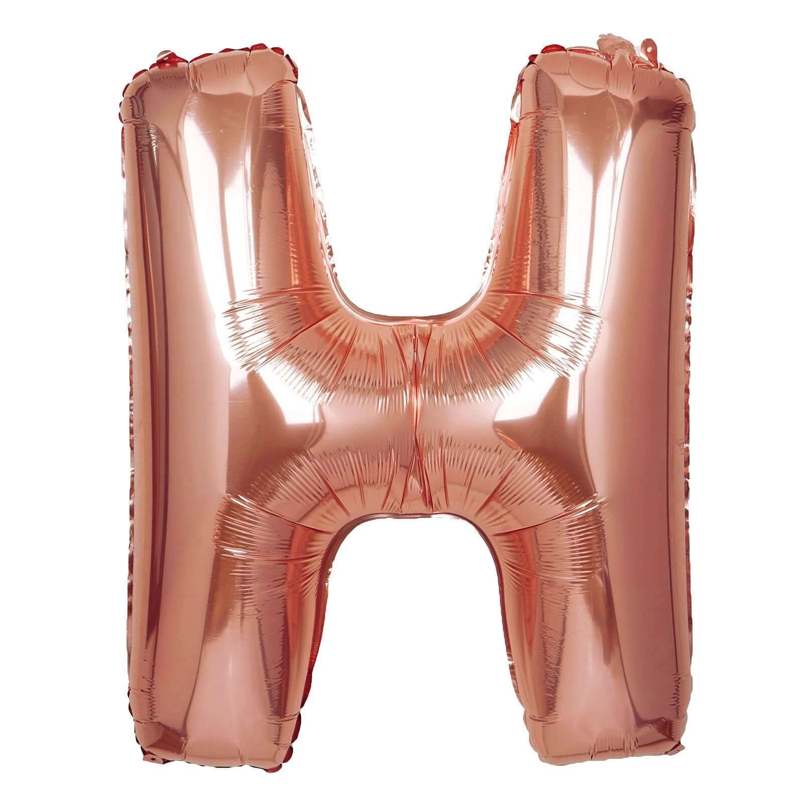 35" Rose Gold Letter and Number Balloons, Metallic Mylar Foil Helium Air Balloons - Image 10