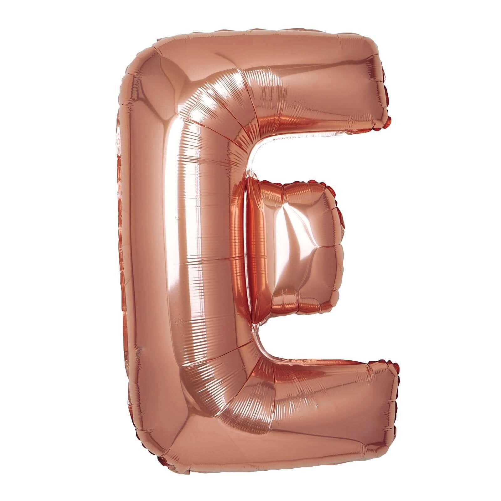 35" Rose Gold Letter and Number Balloons, Metallic Mylar Foil Helium Air Balloons - Image 7