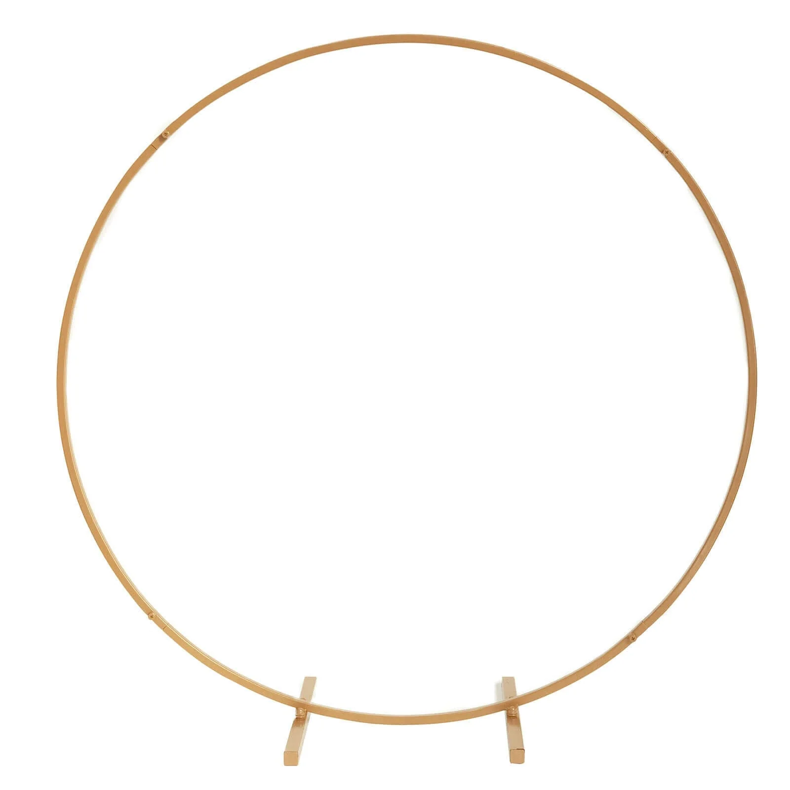 Gold Metal Round Hoop Wedding Centerpiece, Self Standing Table Floral Wreath Frame 36" - Image 7