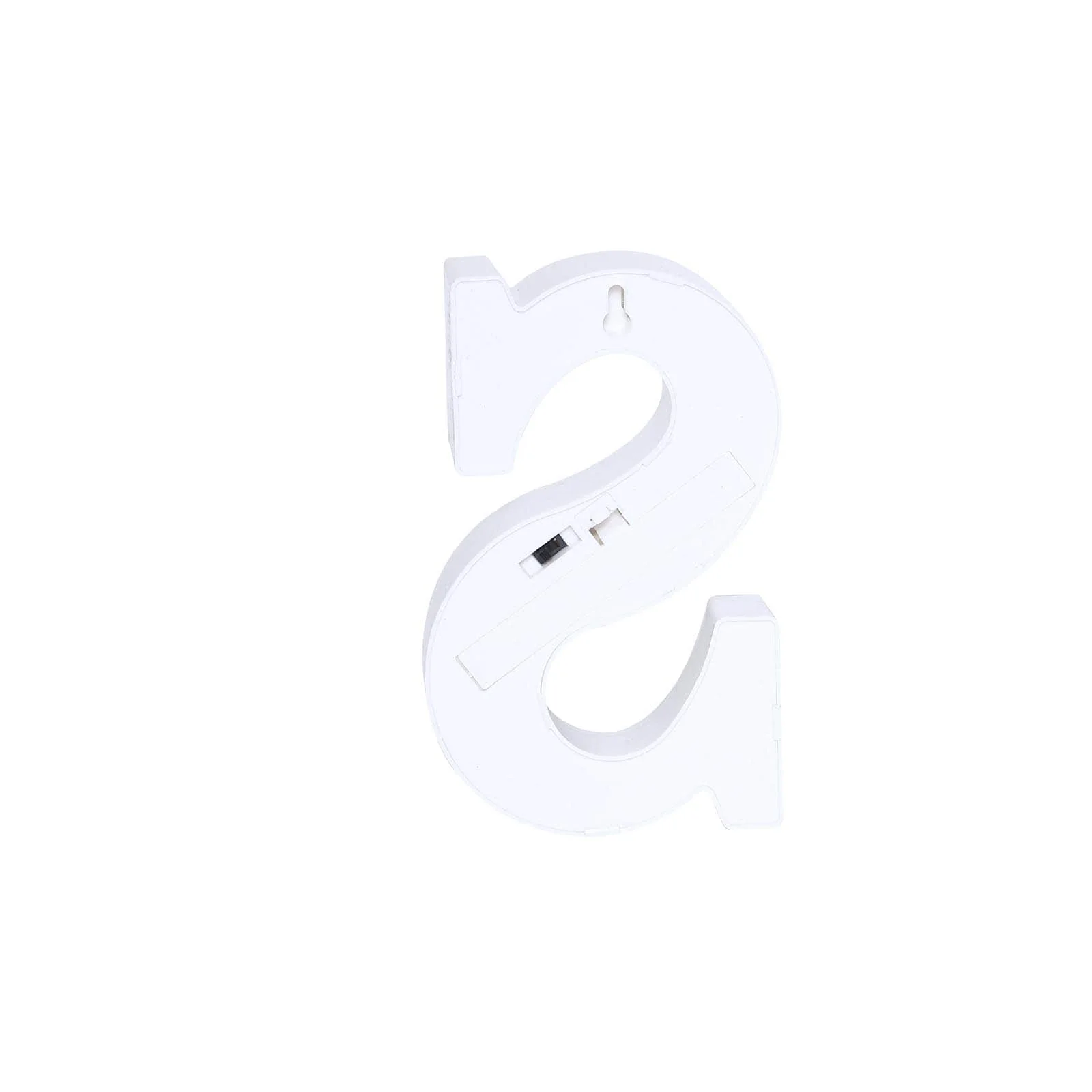 3D Marquee Letter "S" Gold with Warm White 4 LED Lights 6" - Light-Up Accent for Displays - Image 7