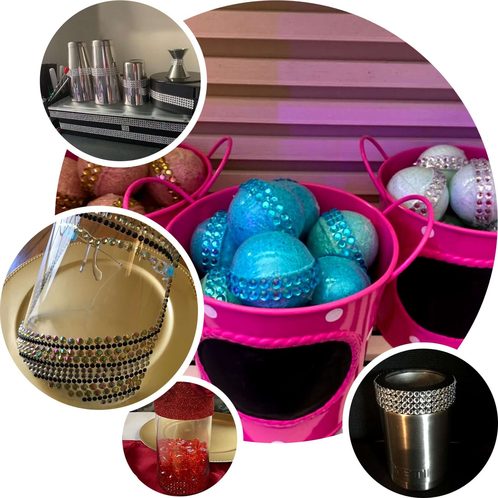 Silver Stick-On Rhinestone Tape, DIY Self Adhesive Diamond Gemstone Stickers 3ft - Image 5