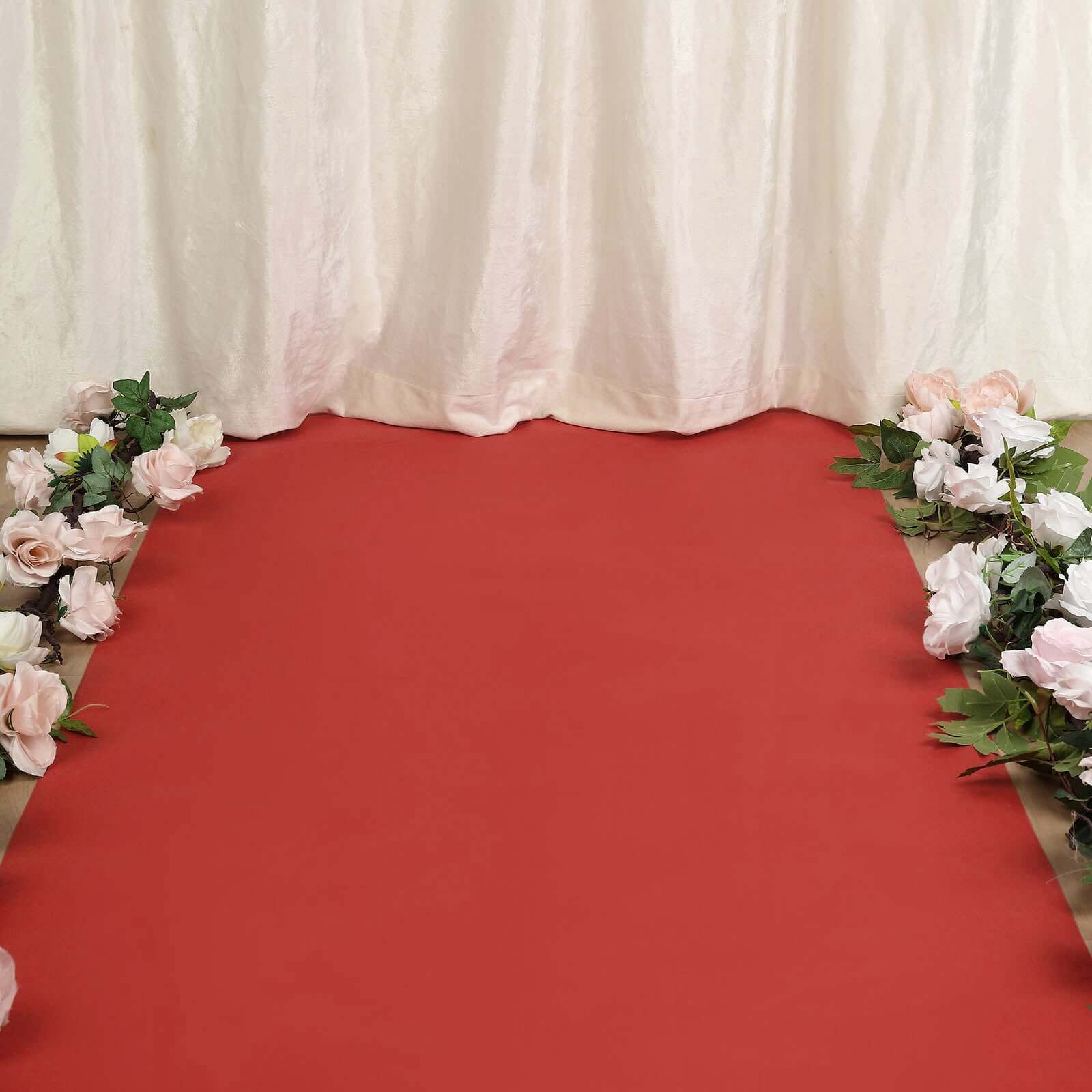 Hollywood Red Carpet Runner for Party, Red Rayon Wedding Aisle Runner 3ftx100ft - Image 8