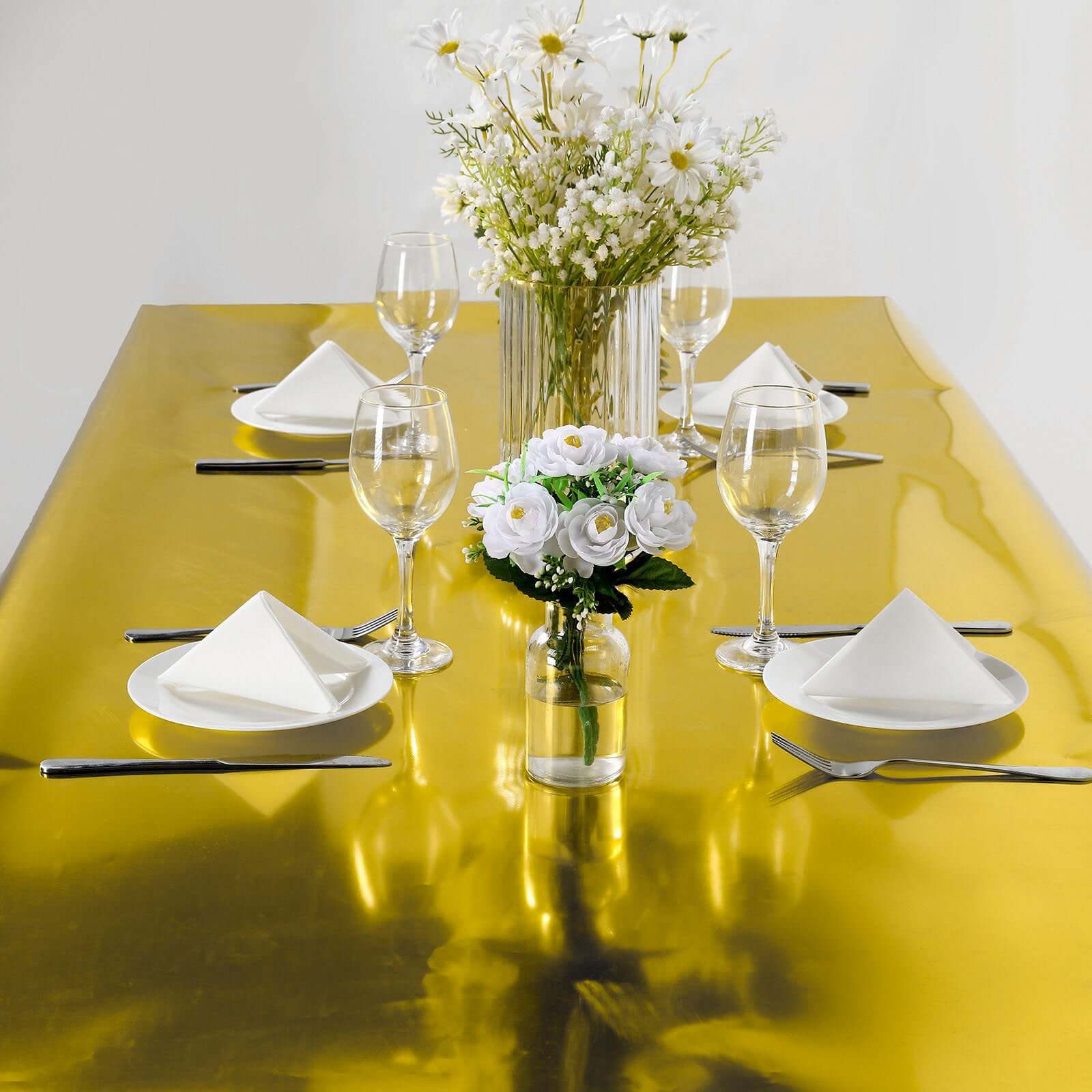 Metallic Gold Glossy Mirrored Wedding Aisle Runner, Non-Woven Red Carpet Runner - Prom, Hollywood, Glam Parties 3ftx65ft - Image 7