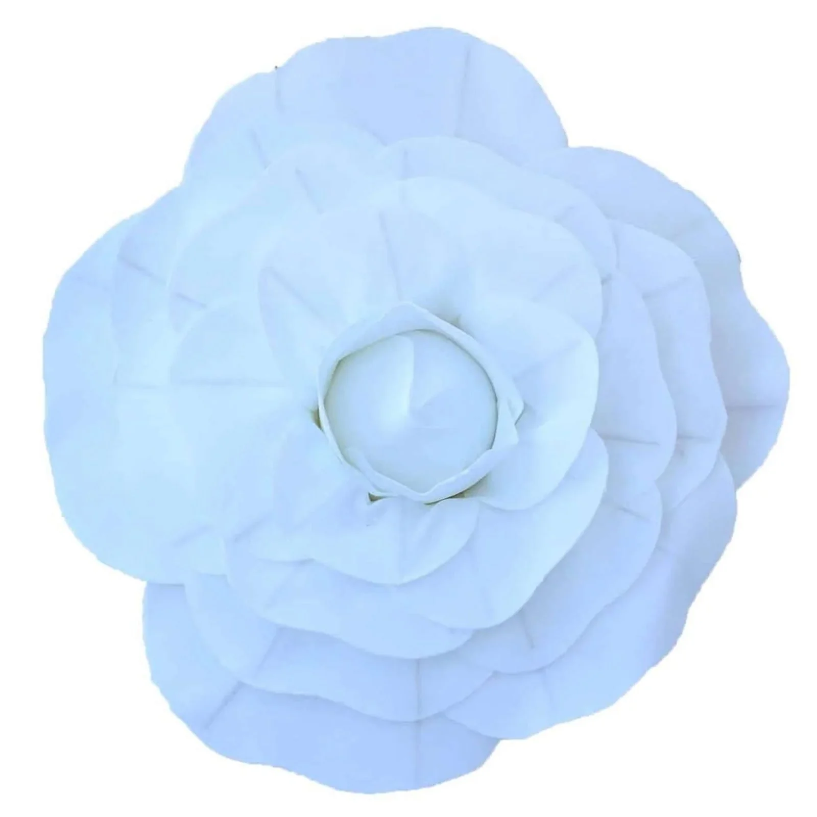 4 Pack Large White Real Touch Artificial Foam DIY Craft Roses 12" - Image 6