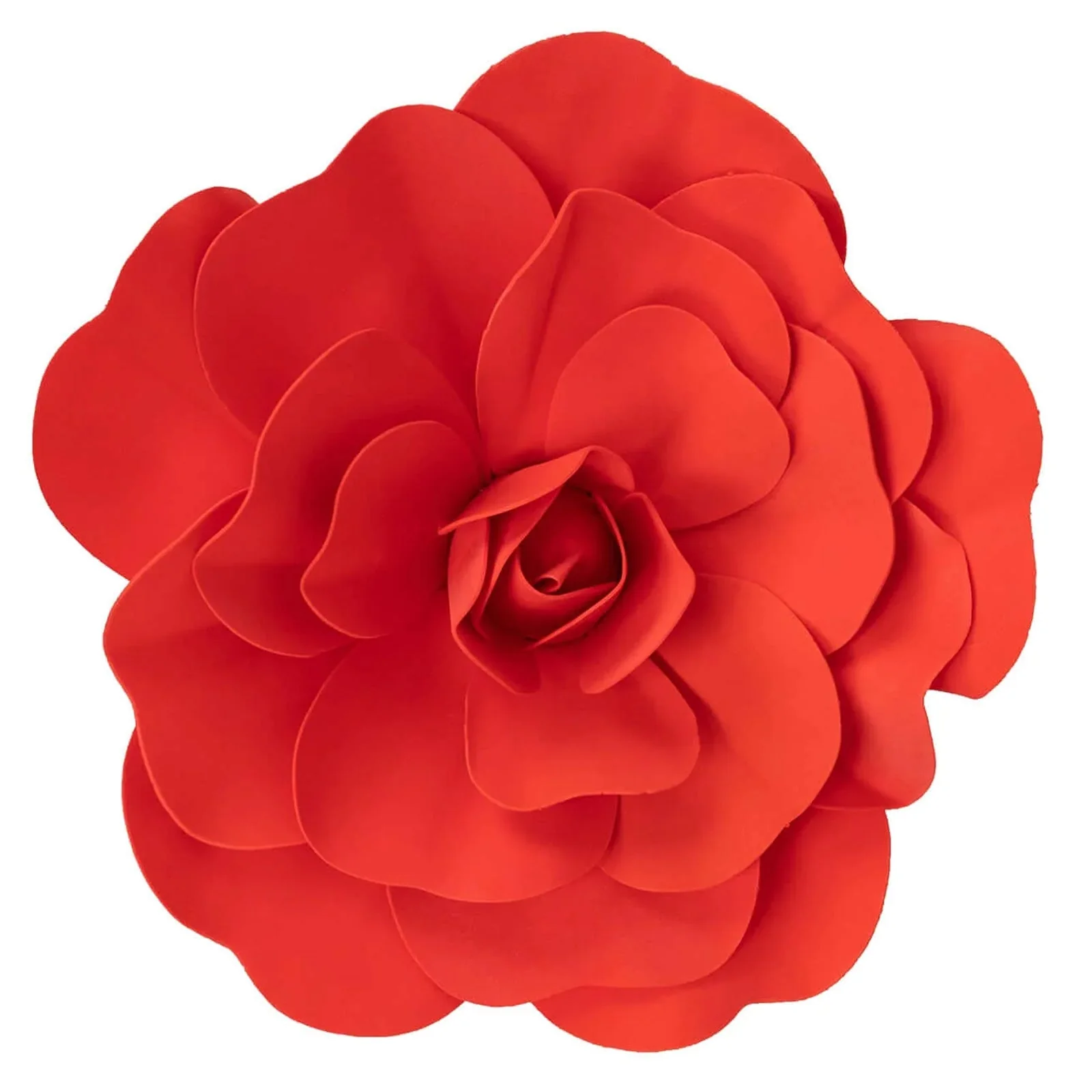 4 Pack Large Red Real Touch Artificial Foam DIY Craft Roses 16" - Image 8