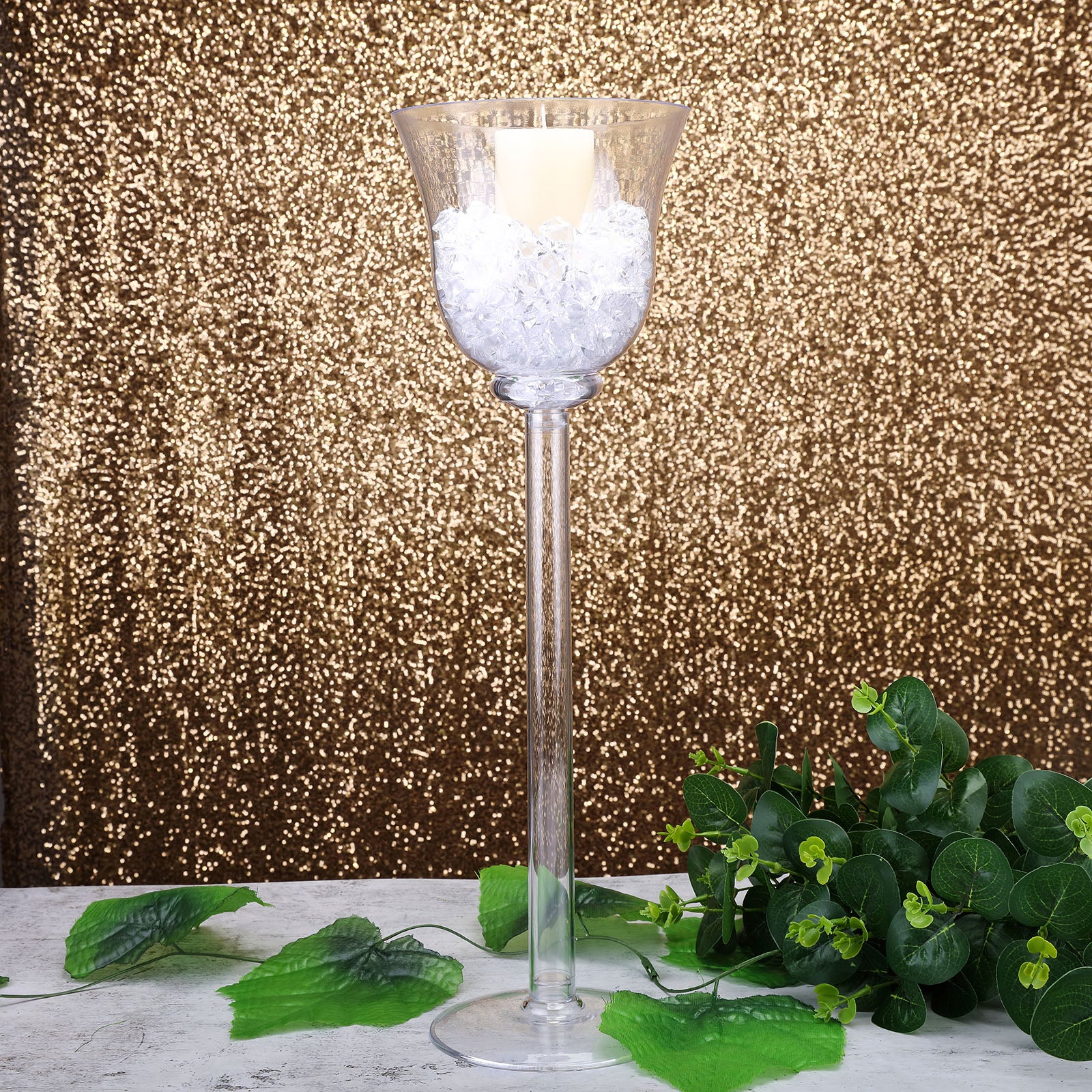 4 Pack Cup Flower Vase With Fillable Stem 18" - Image 10