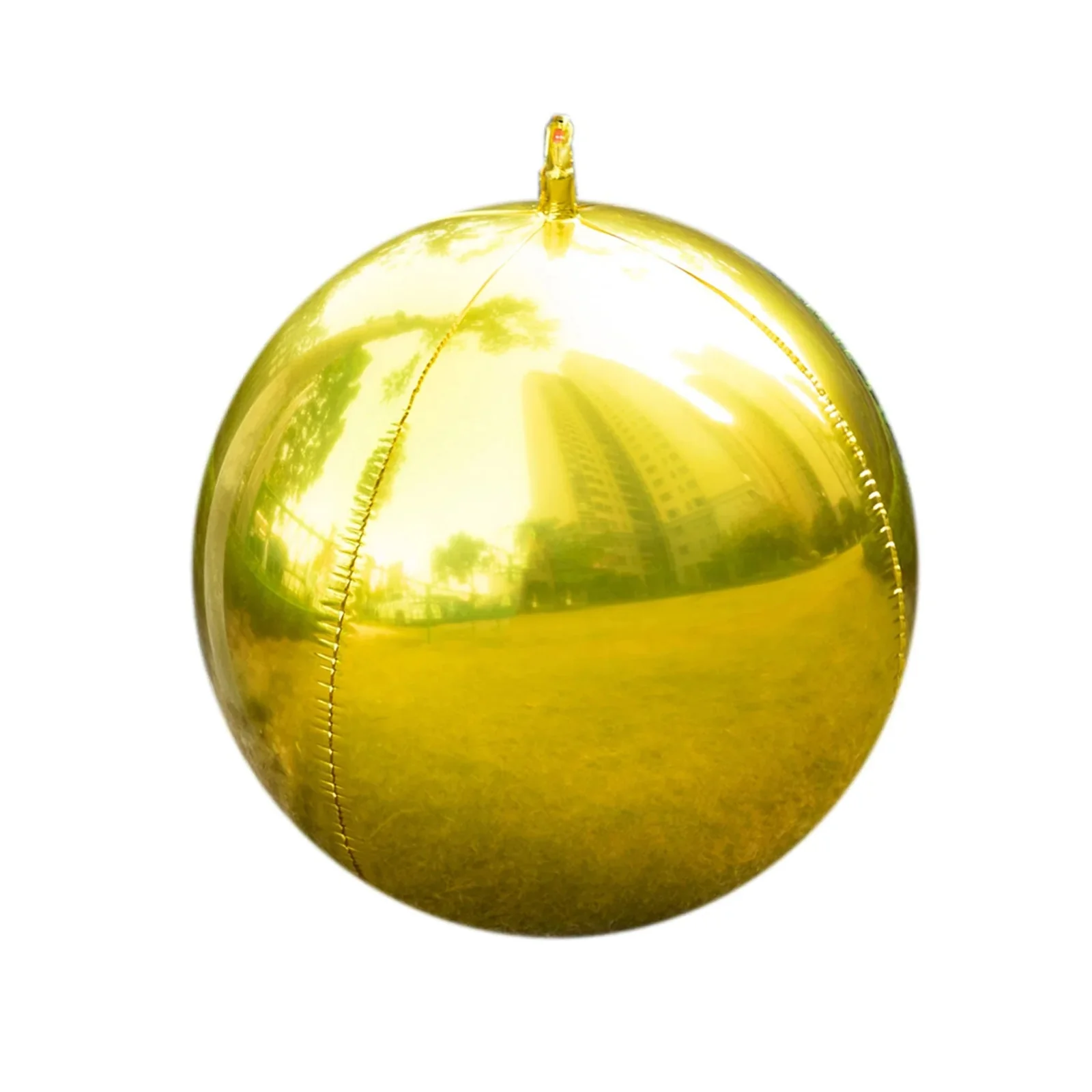 4-Pack 32" Orbz Mylar Foil Balloons, Metallic Gold Large Round Sphere Helium or Air-Filled Party Decorations - Image 6