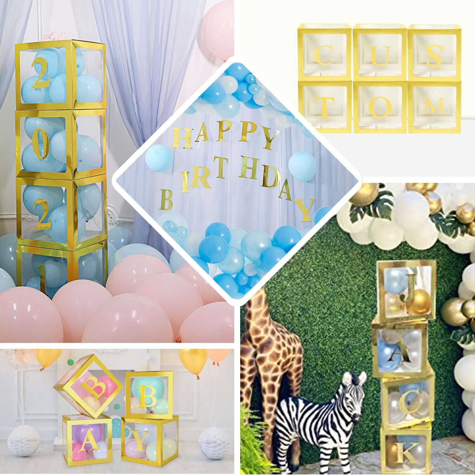 4 Pack Metallic Gold Alphabet and Number Stickers Banner, Customizable Stick on Gold Letters & Numbers 5" - Image 15