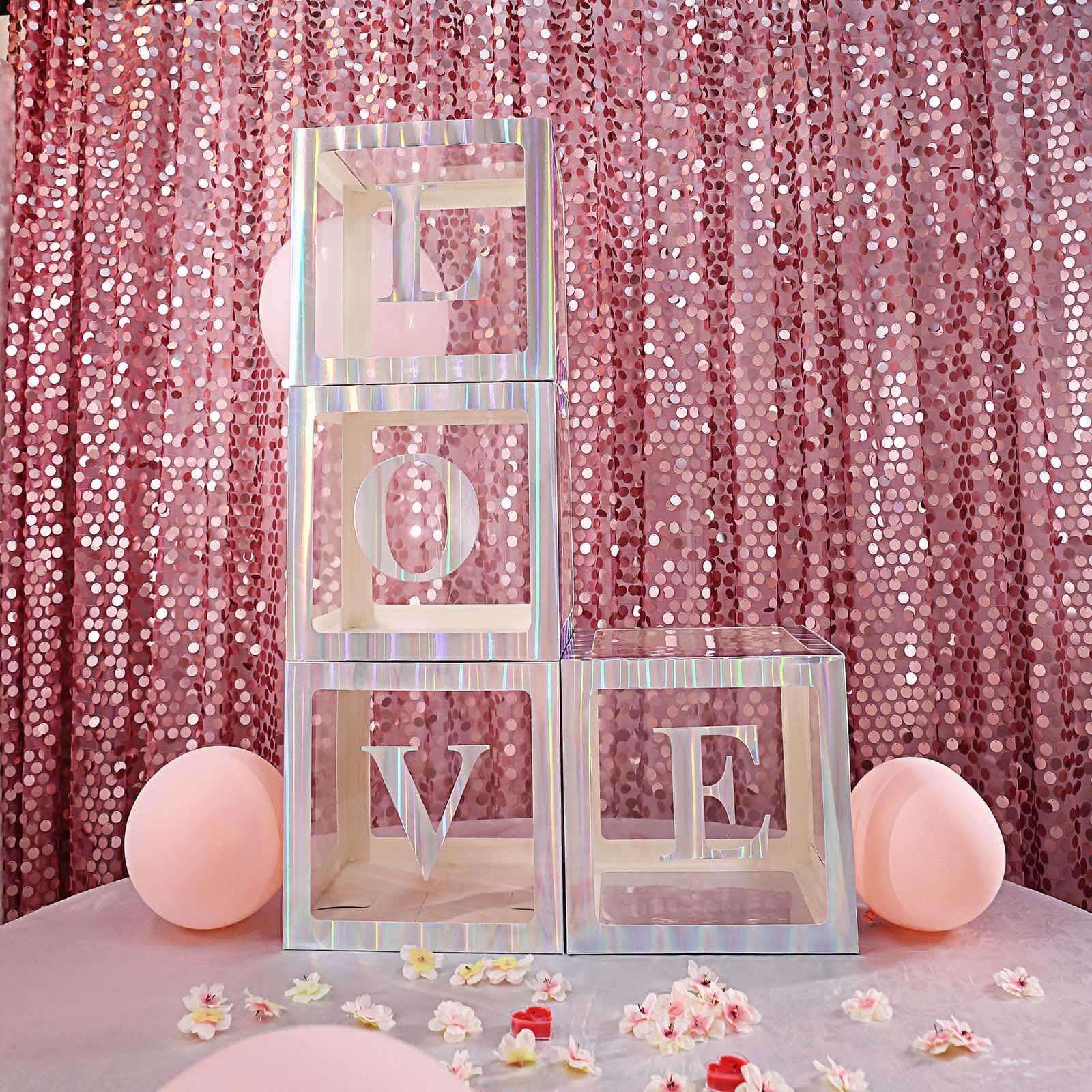 4 Pack Metallic Iridescent Alphabet and Number Stickers Banner, Customizable Stick on Letters & Numbers 5" - Image 64