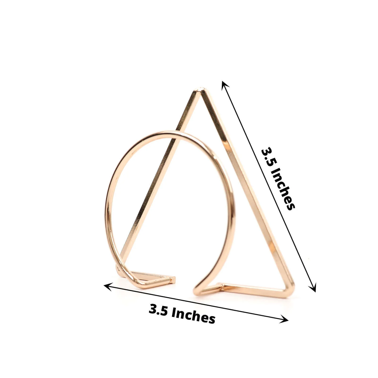 4 Pack Gold Geometric Metal Napkin Rings, Modern Nordic Napkin Holder Stands - Image 3