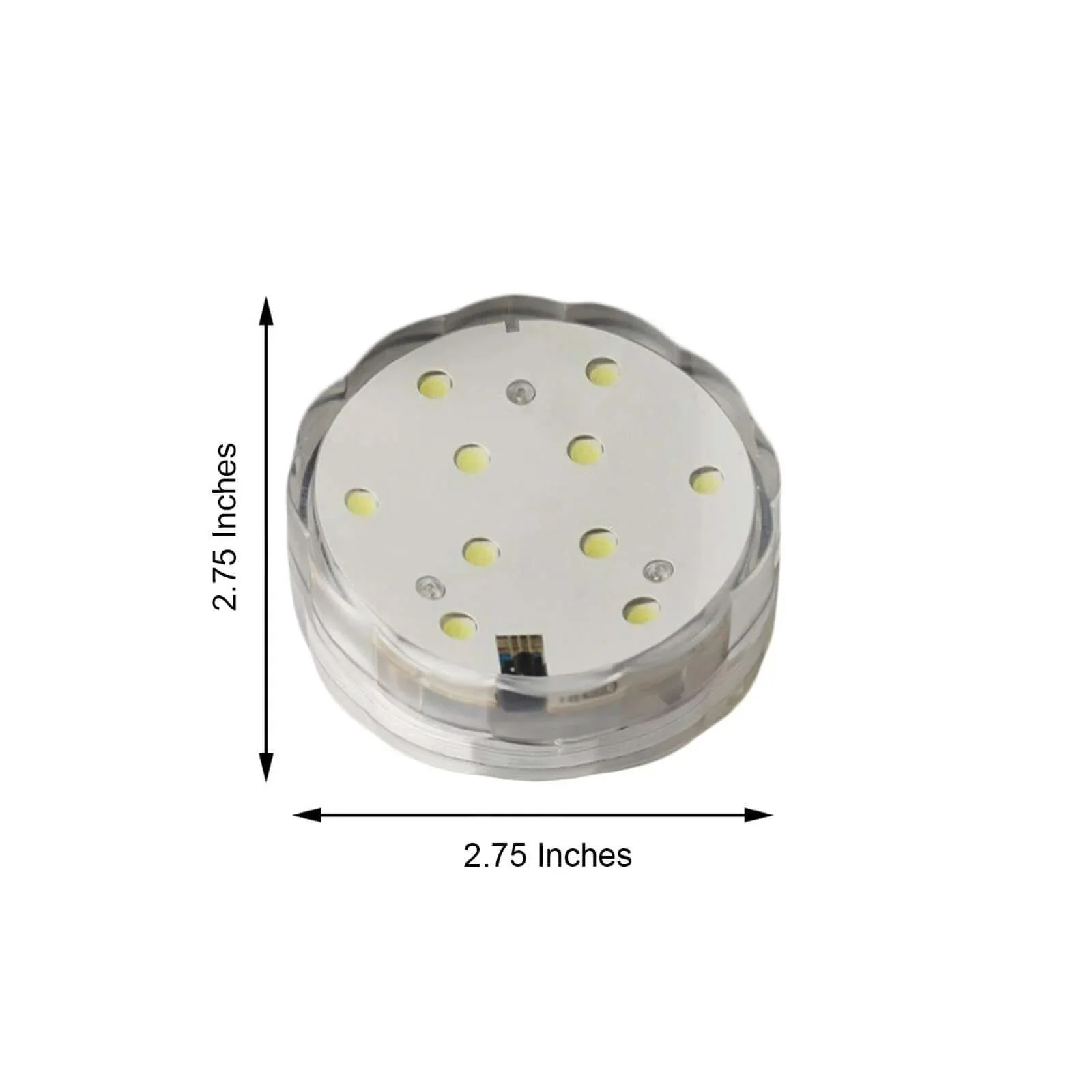 4-Pack LED Disc Lights 3" Flower Shaped Design Warm White - Remote Operated DIY Centerpiece Accent - Image 3