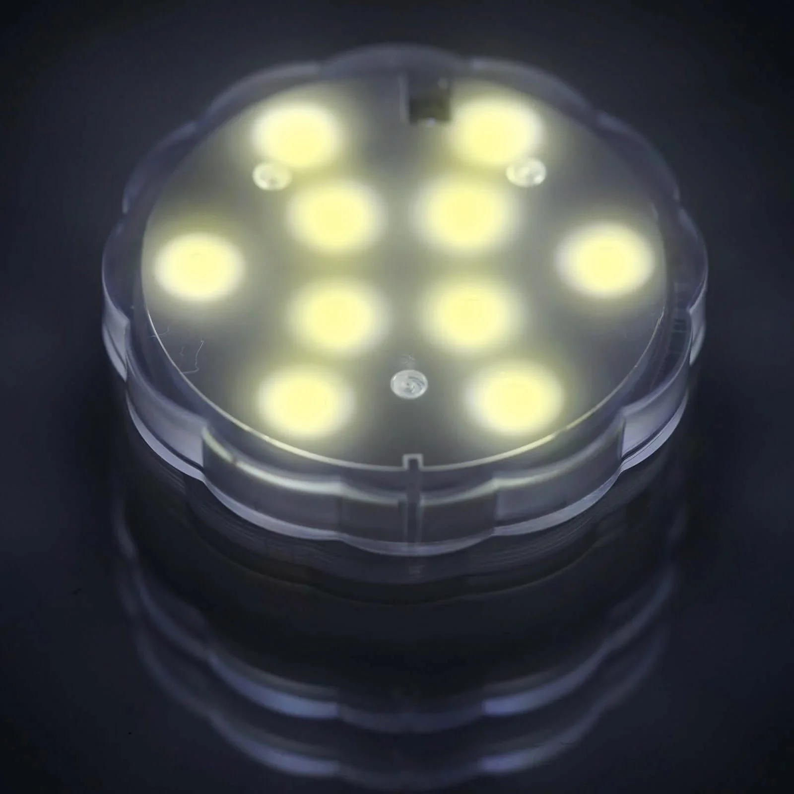 4-Pack LED Disc Lights 3" Flower Shaped Design Warm White - Remote Operated DIY Centerpiece Accent - Image 6