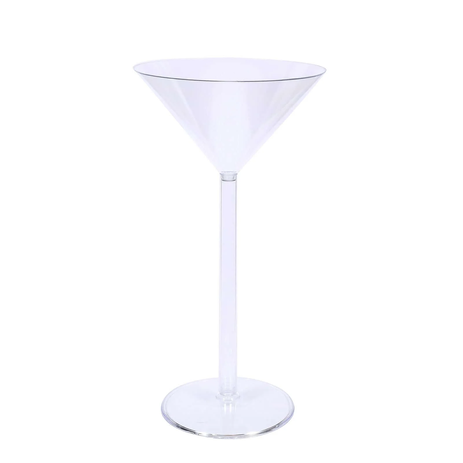 4-Pack Plastic Flower Vases Martini Glass Design 18" Clear - Fillable Long Stem Wedding Centerpieces - Image 8