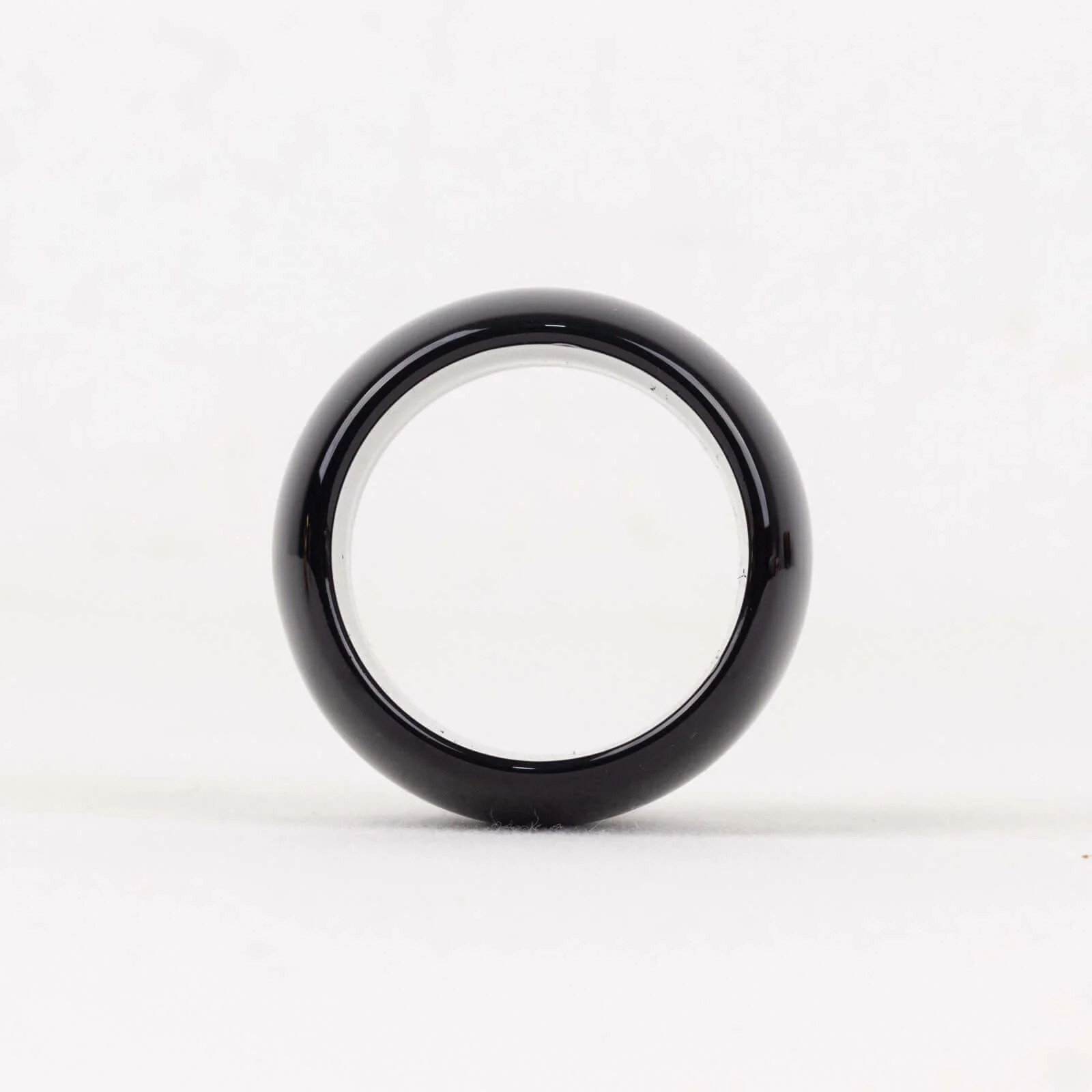 4 Pack Shiny Metallic Black Acrylic Napkin Rings - Image 8