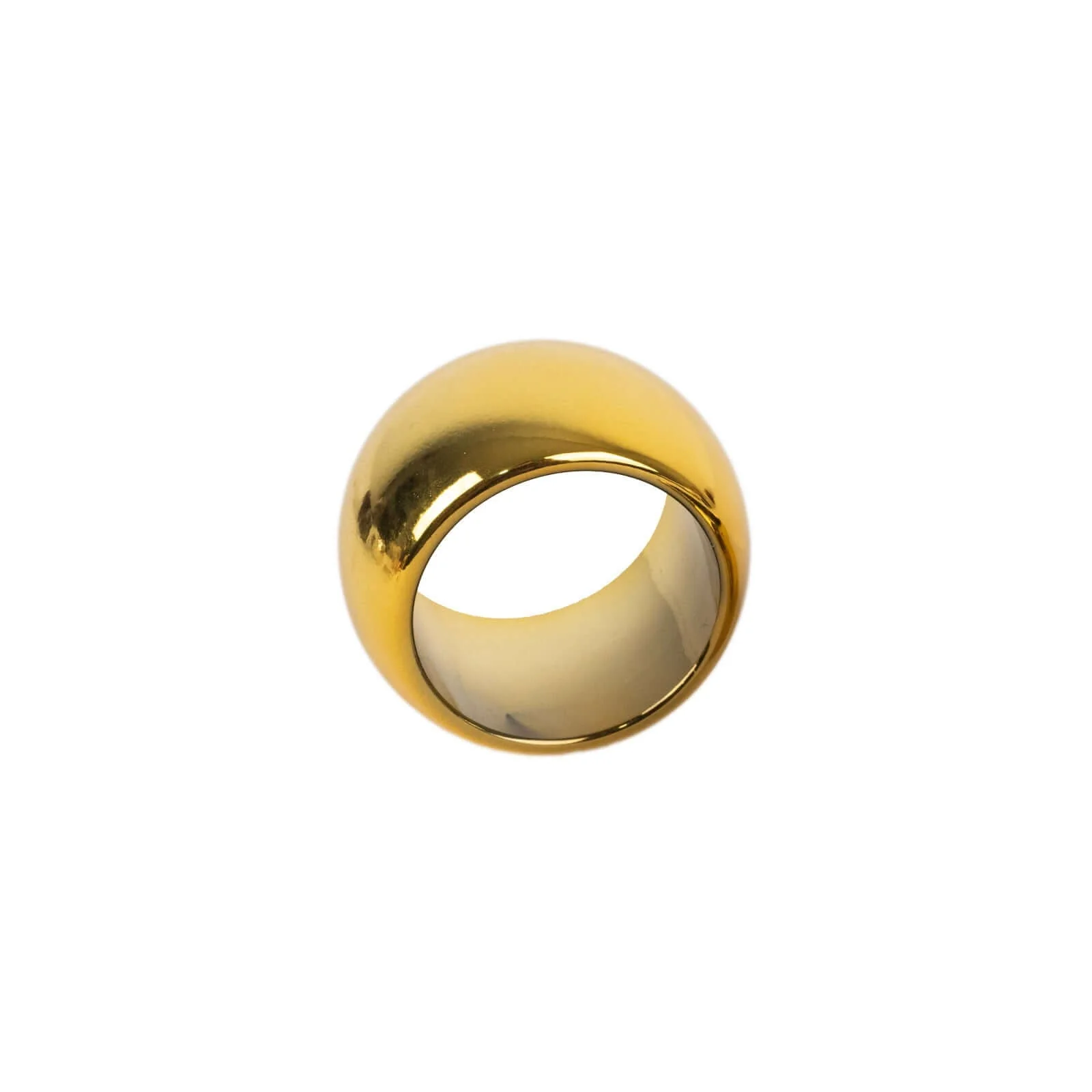 4 Pack Shiny Metallic Gold Acrylic Napkin Rings - Image 6