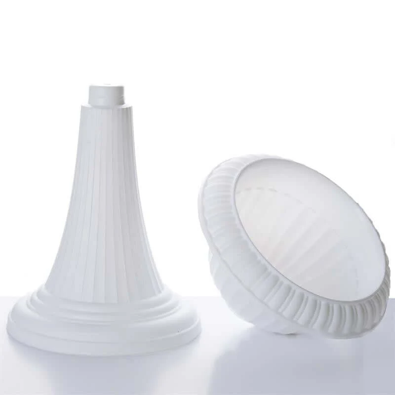 4 Pack White Italian Inspired Pedestal Stand Flower Plant Pillar 22" Tall PVC - Image 8