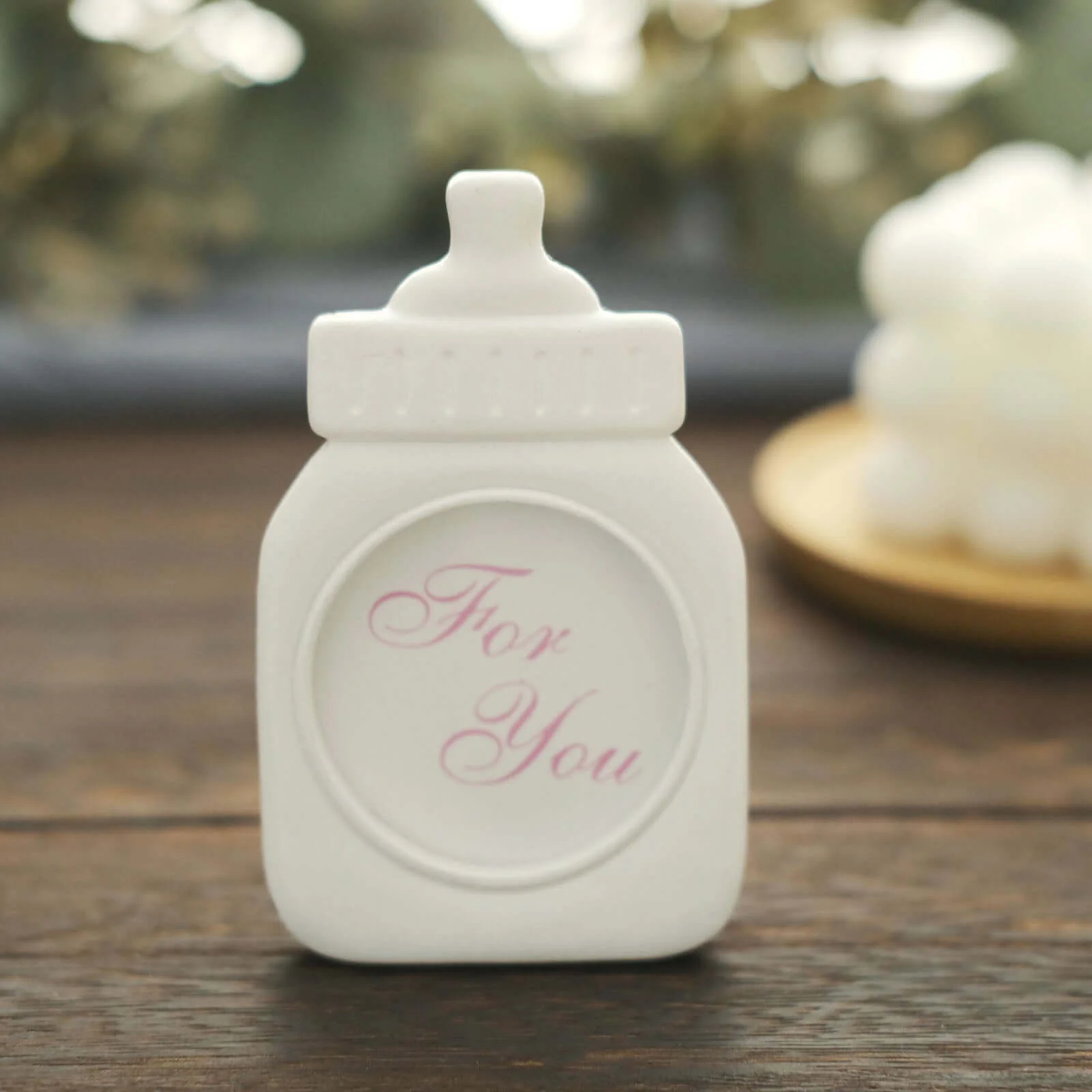 4 Pack White Resin Baby Feeding Bottle Picture Frame Party Favors, Baby Shower Favors, Gender Reveal Party Gifts 4" - Image 11