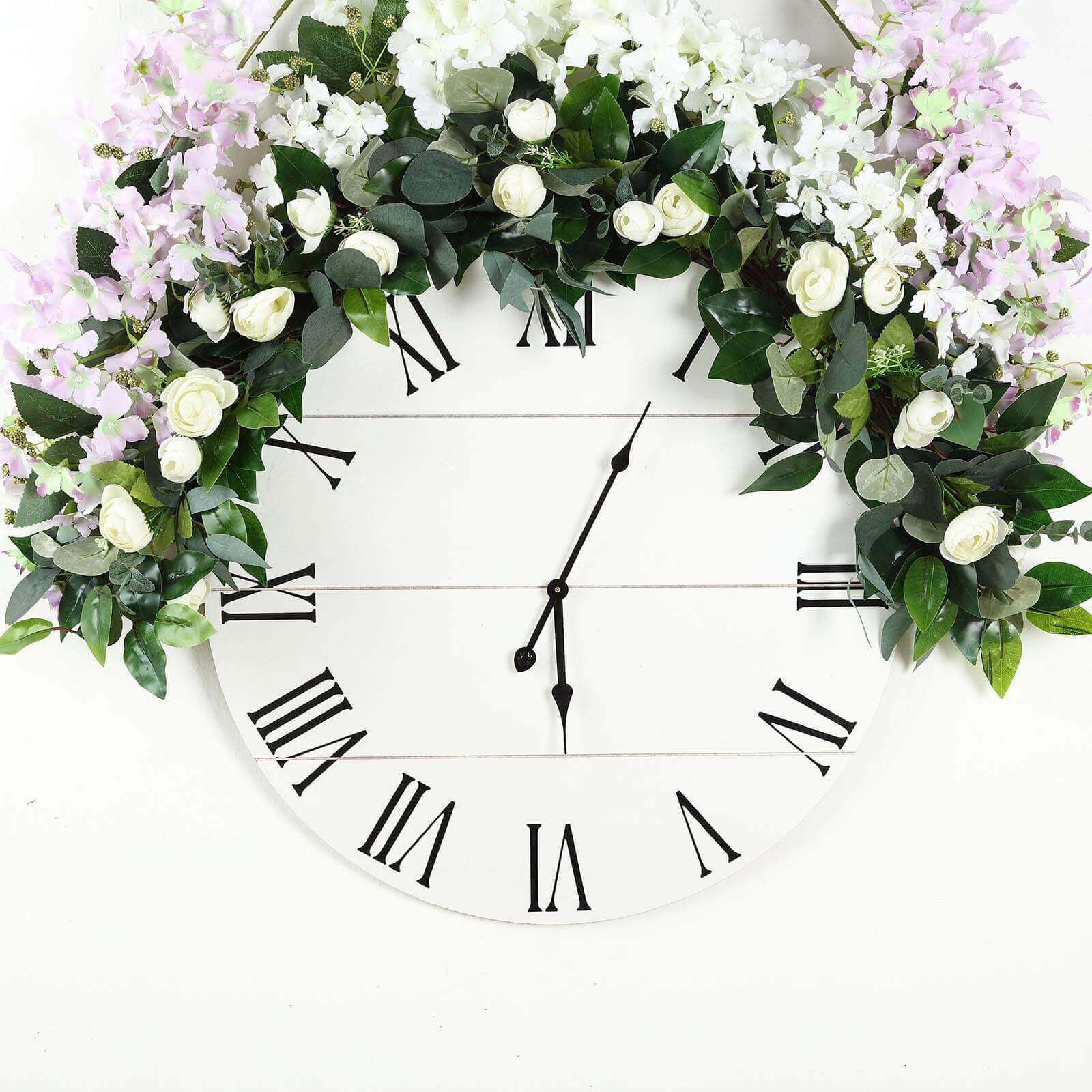 Artificial Eucalyptus/Willow Leaf Ranunculus Flower Garland Vine 40" - Image 2