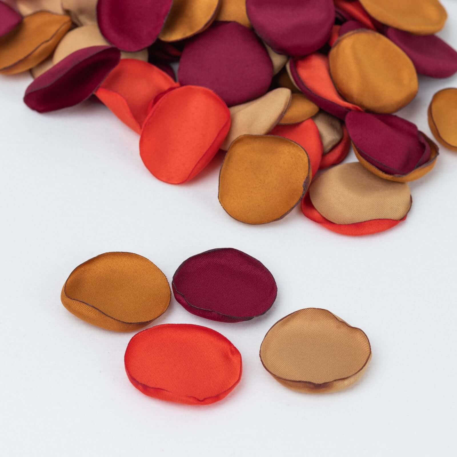 400-Pack Silk Rose Petals Confetti 2" Round Terracotta Mix Matte - Life-Like Flower Petals for Table Decor - Image 7
