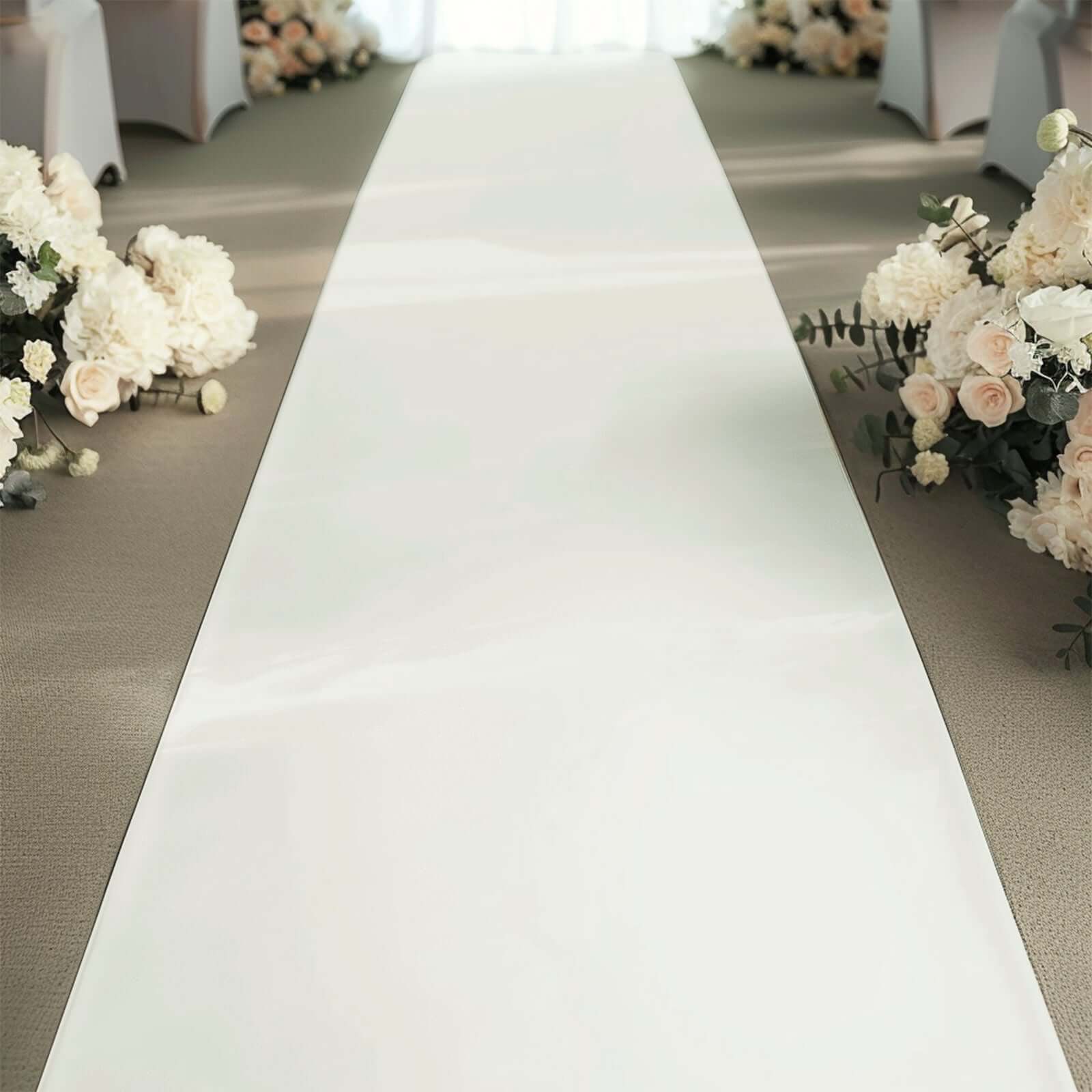 Ivory PVC Aisle Runner 40"x100ft - Image 5