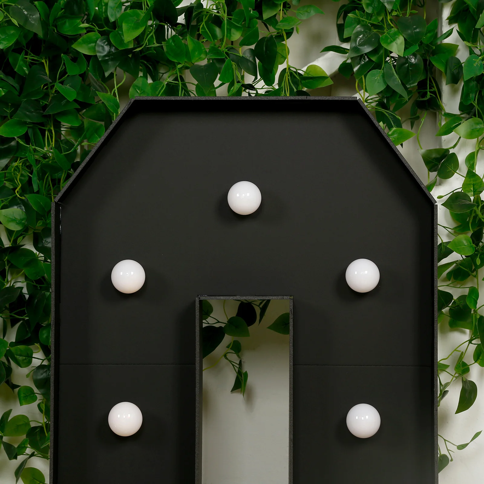 4ft Giant LED Marquee Letter "Q", Black Pre-Cut Foam Board with 10 Warm White Battery Operated LEDs, Glue Gun and Sticks - Image 2