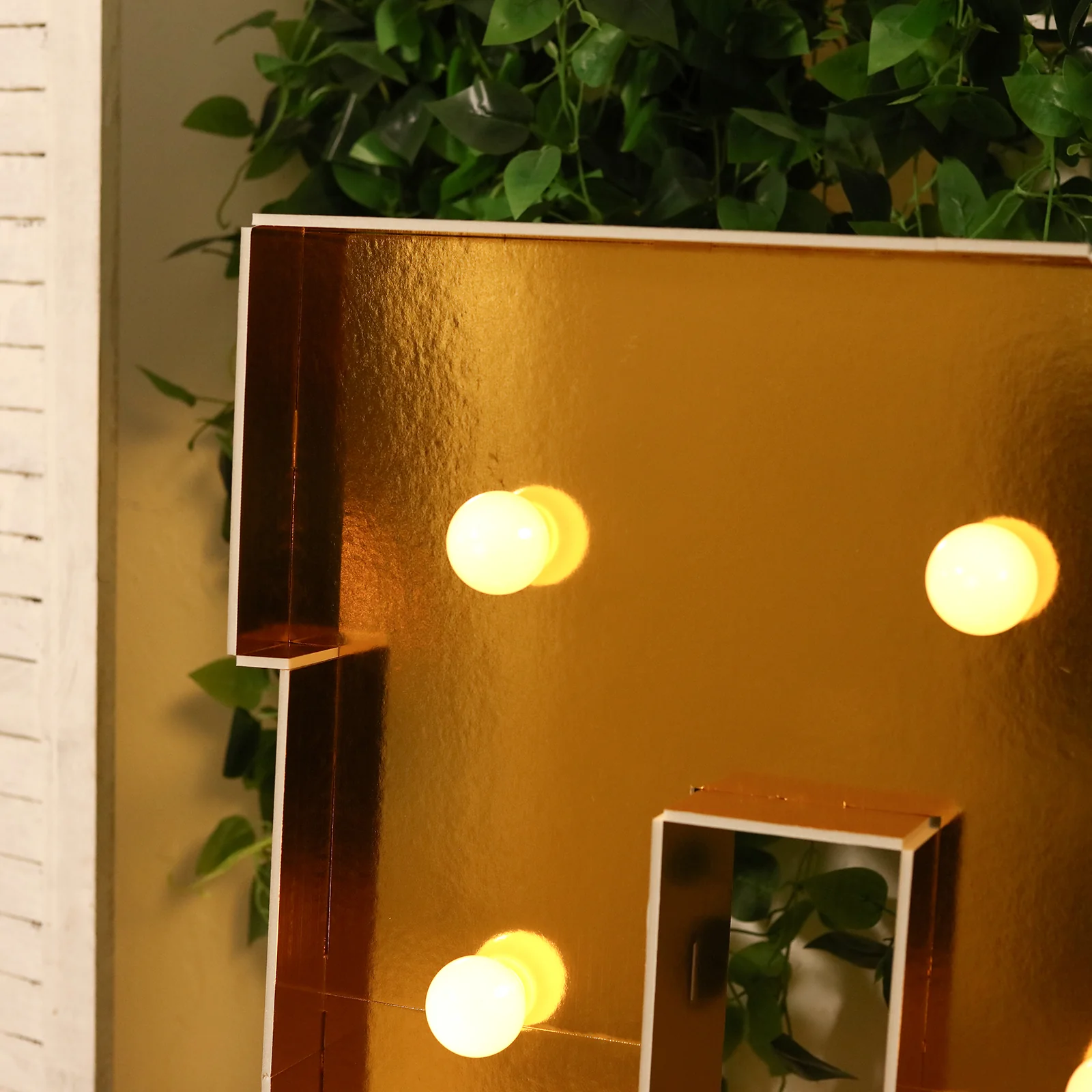 4ft Giant LED Marquee Letter "R", Gold Pre-Cut Foam Board with 10 Warm White Battery Operated LEDs, Glue Gun and Sticks - Image 8