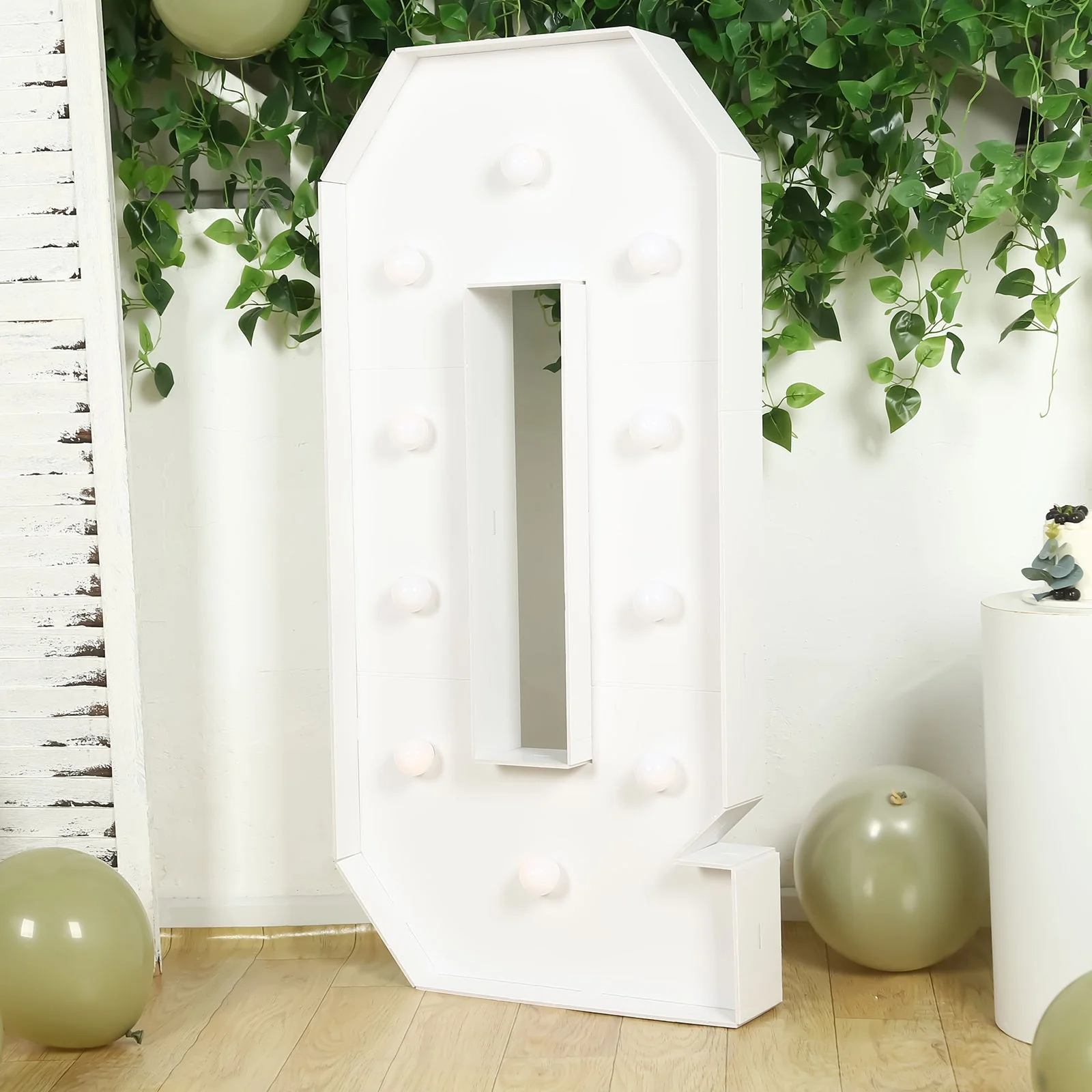 4ft Giant LED Marquee Letter "Q", White Pre-Cut Foam Board with 10 Warm White Battery Operated LEDs, Glue Gun and Sticks - Image 8