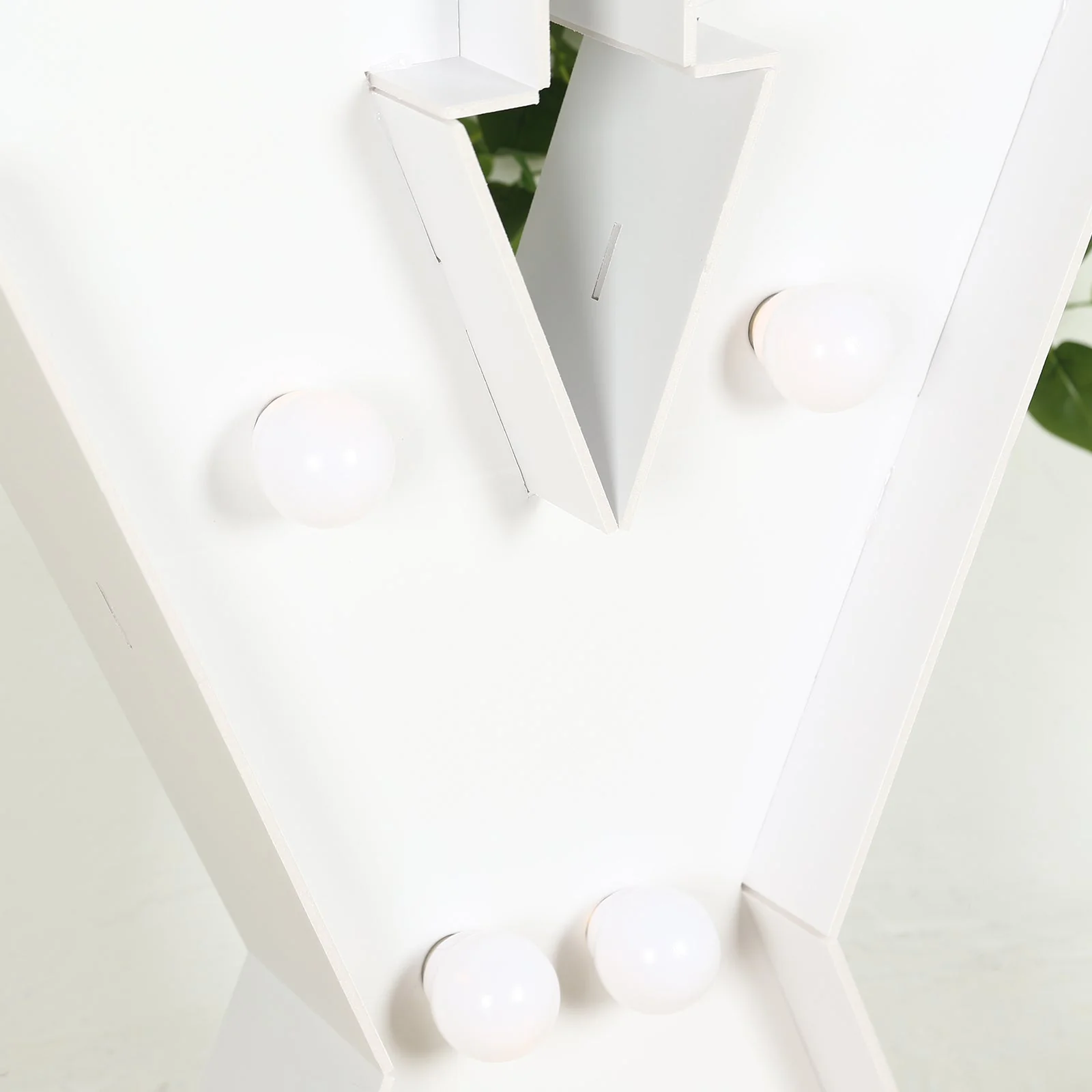 4ft Giant LED Marquee Letter "X", White Pre-Cut Foam Board with 10 Warm White Battery Operated LEDs, Glue Gun and Sticks - Image 9