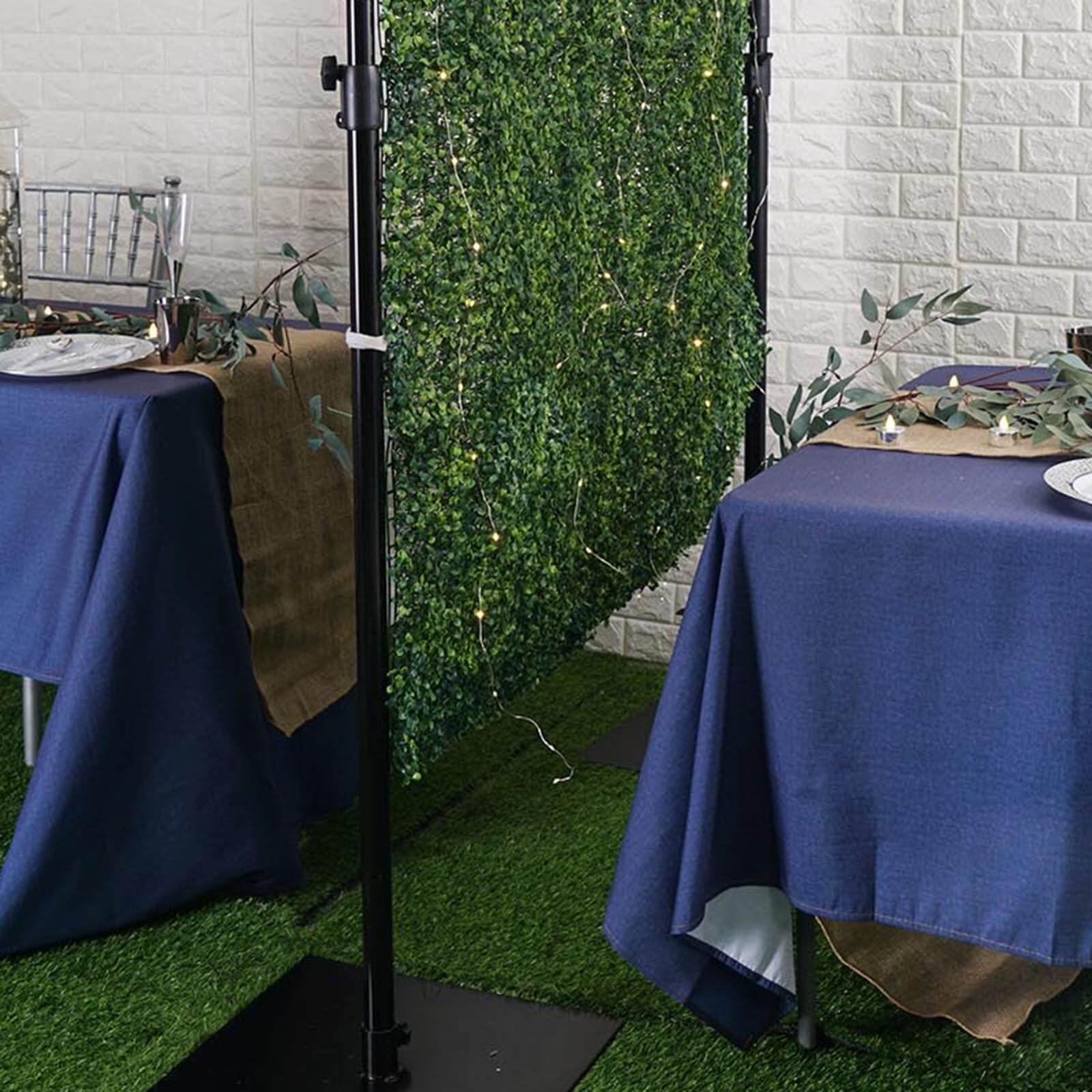 Portable Isolation Wall with Artificial Grass Wall Panels, Floor Standing Sneeze Guard 4FT x 9FT - Image 11