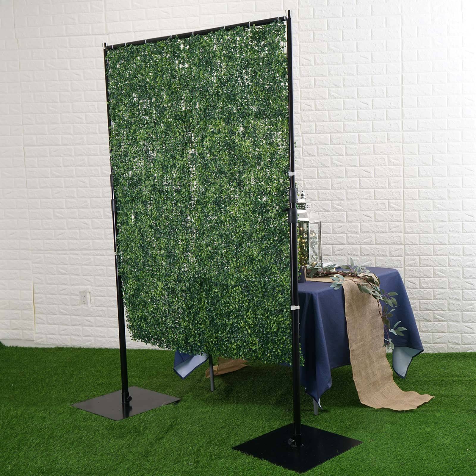 Portable Isolation Wall with Artificial Grass Wall Panels, Floor Standing Sneeze Guard 4FT x 9FT - Image 6