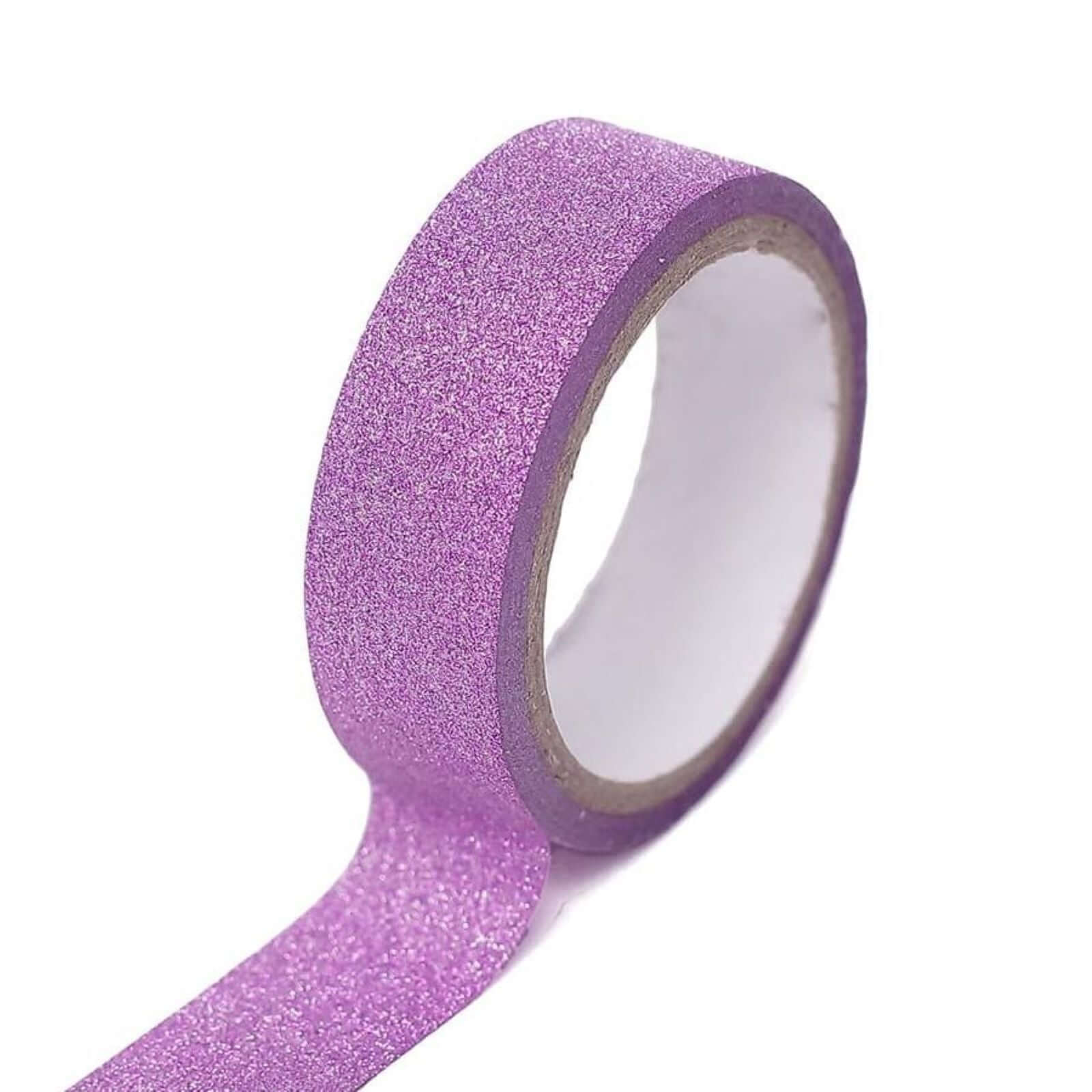 5 Pack Purple Washi DIY Craft Glitter Tape 0.5"x5 Yards - Image 14