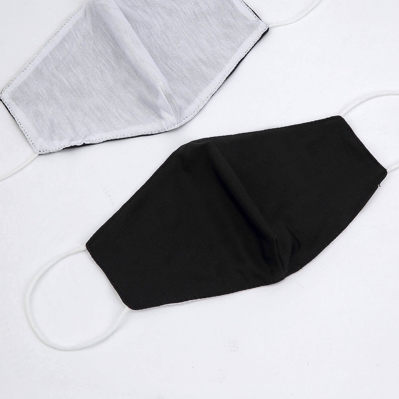 5 Pack Black Ultra Soft 100% Organic Cotton Face Masks, Reusable Fabric Masks With Soft Ear Loops 2 Ply - Image 4